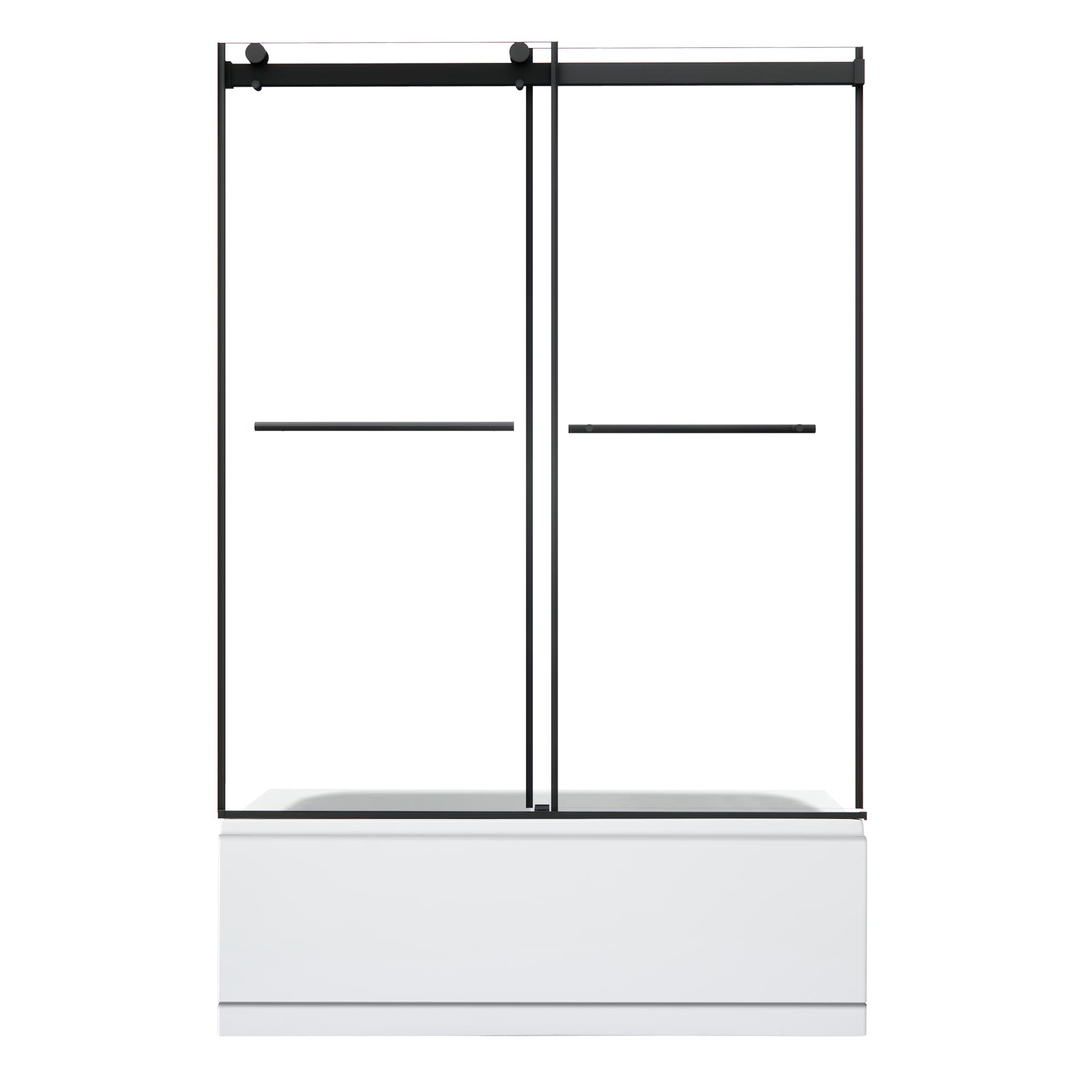 Altair Belizzi 60" W x 58" H By-Pass Frameless Exposed Roller Tub Door - photo 1 of 14