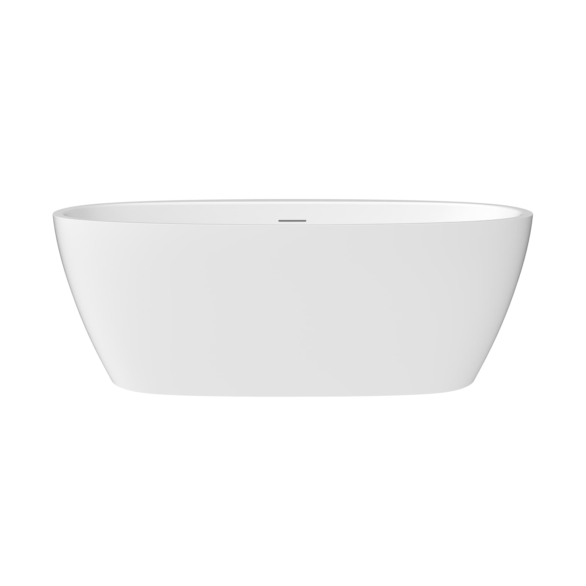 Altair Beyaz 59 Inch Freestanding Acrylic Soaking Bathtub - photo 1 of 17