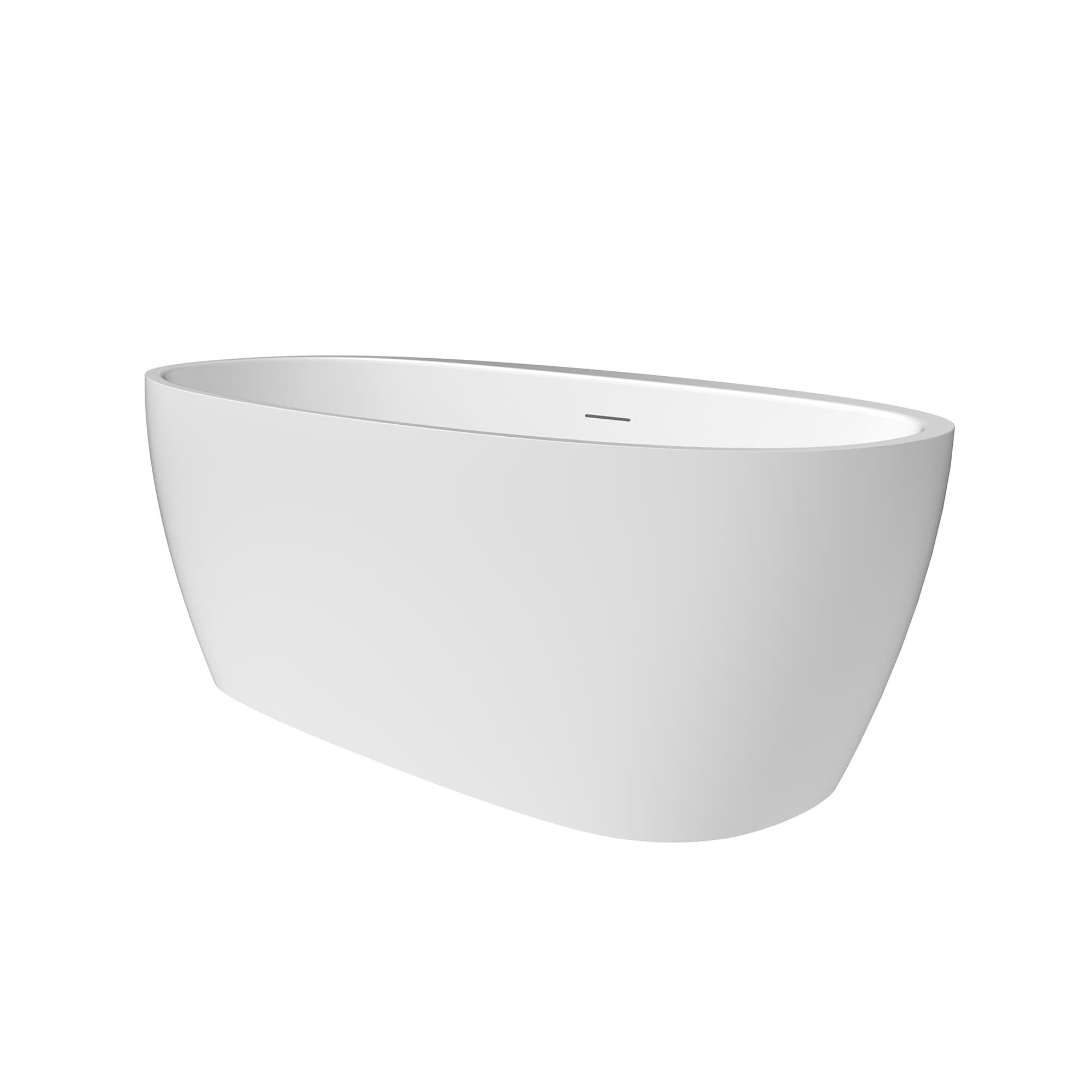 Altair Beyaz 59 Inch Freestanding Acrylic Soaking Bathtub - photo 2 of 17