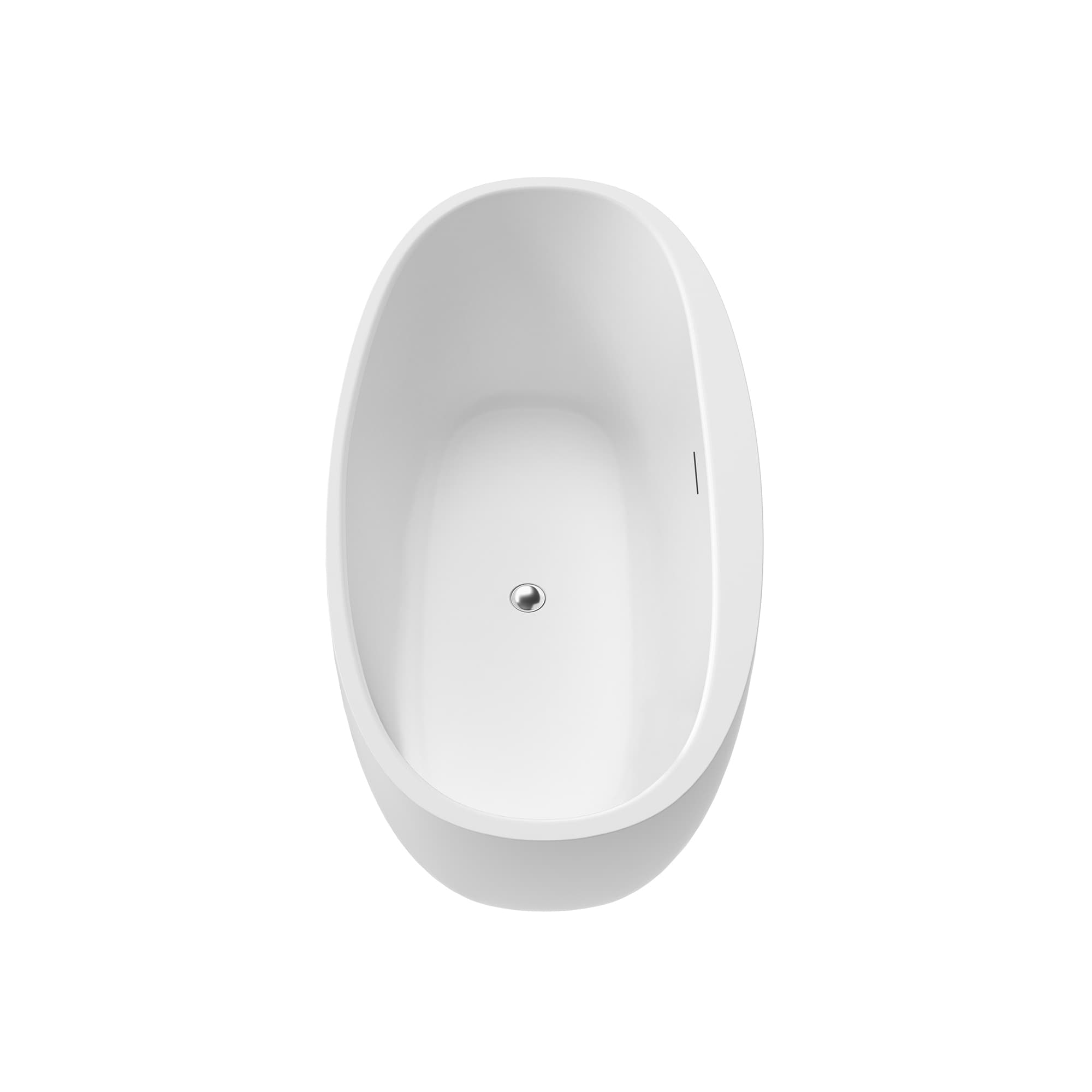 Altair Beyaz 59 Inch Freestanding Acrylic Soaking Bathtub - photo 3 of 17