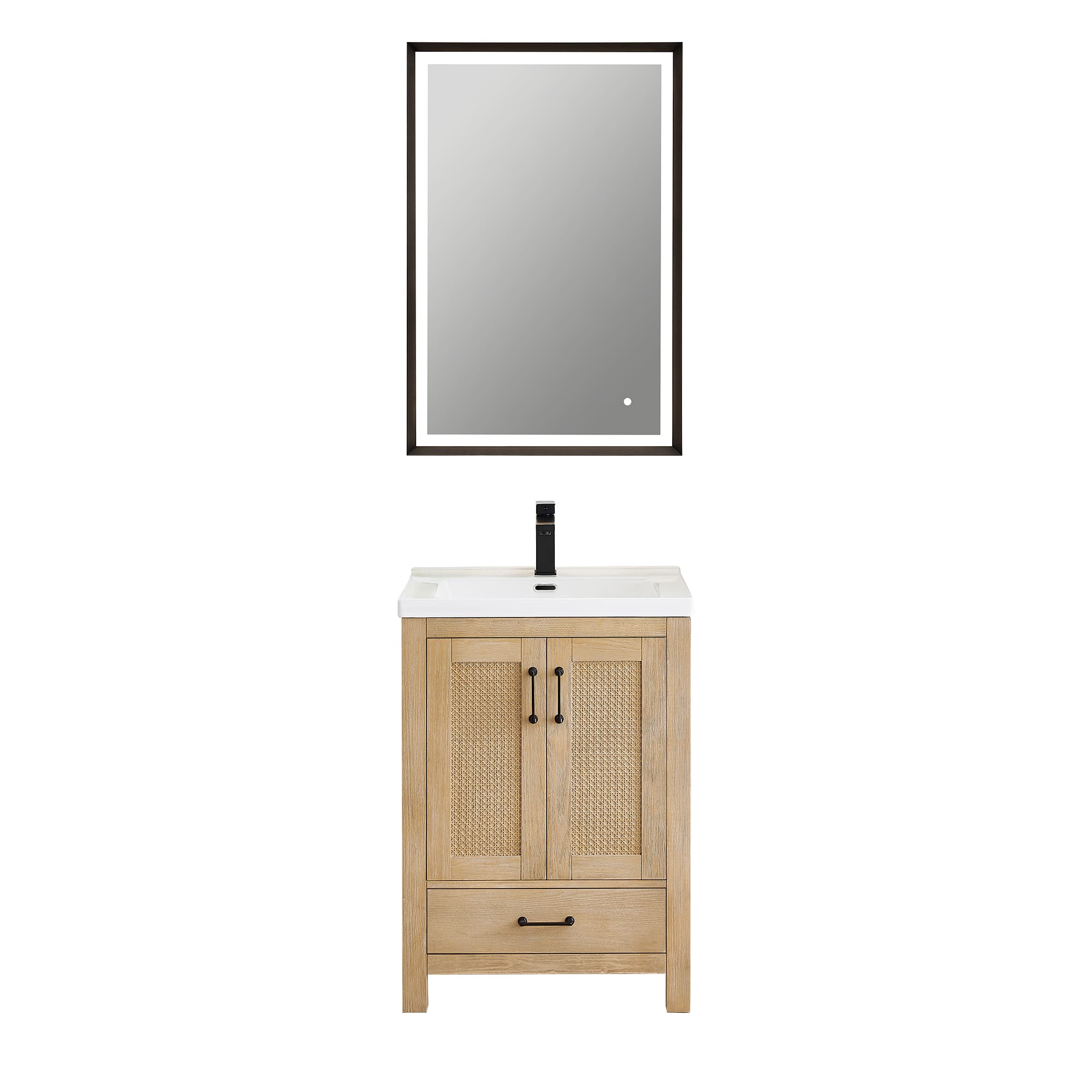 Altair Bondi Single Sink Freestanding Bathroom Vanity in Light Brown - photo 1 of 13