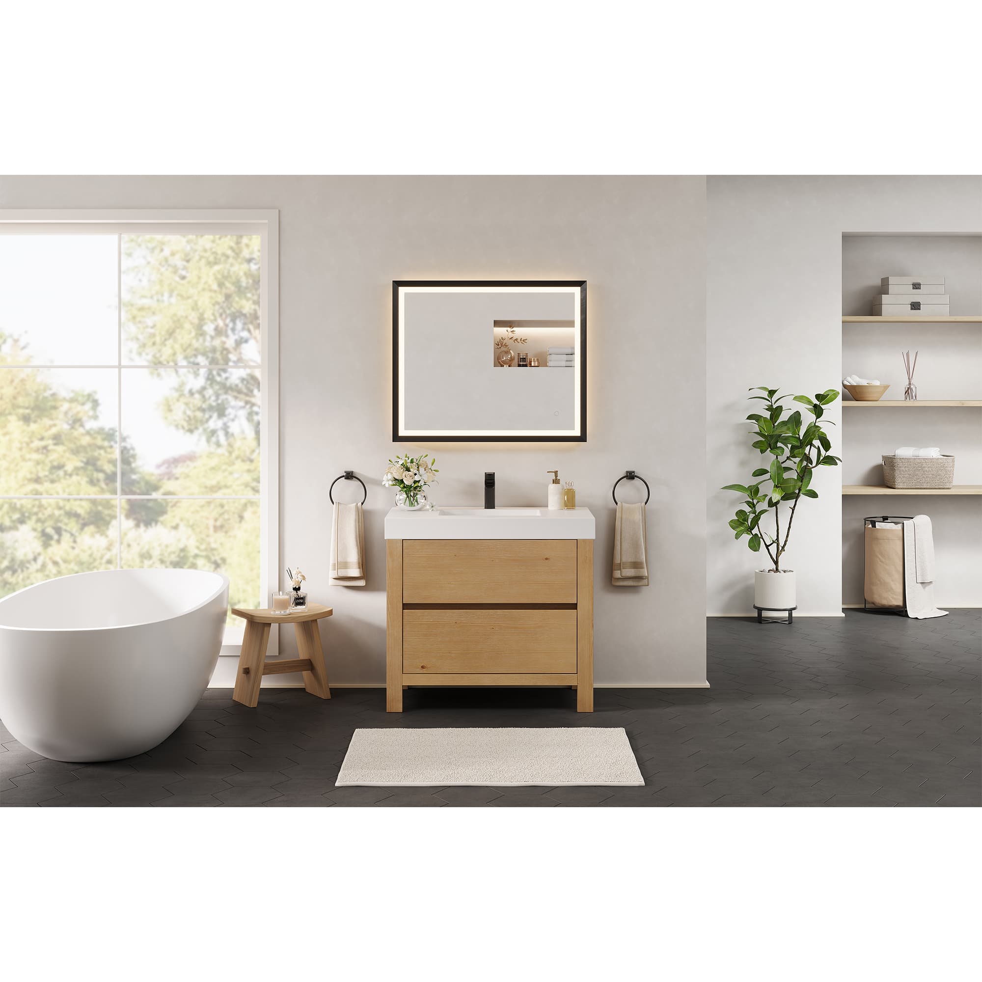 Altair Cascadia Freestanding Bathroom Vanity in Weathered Fir - photo 14 of 15
