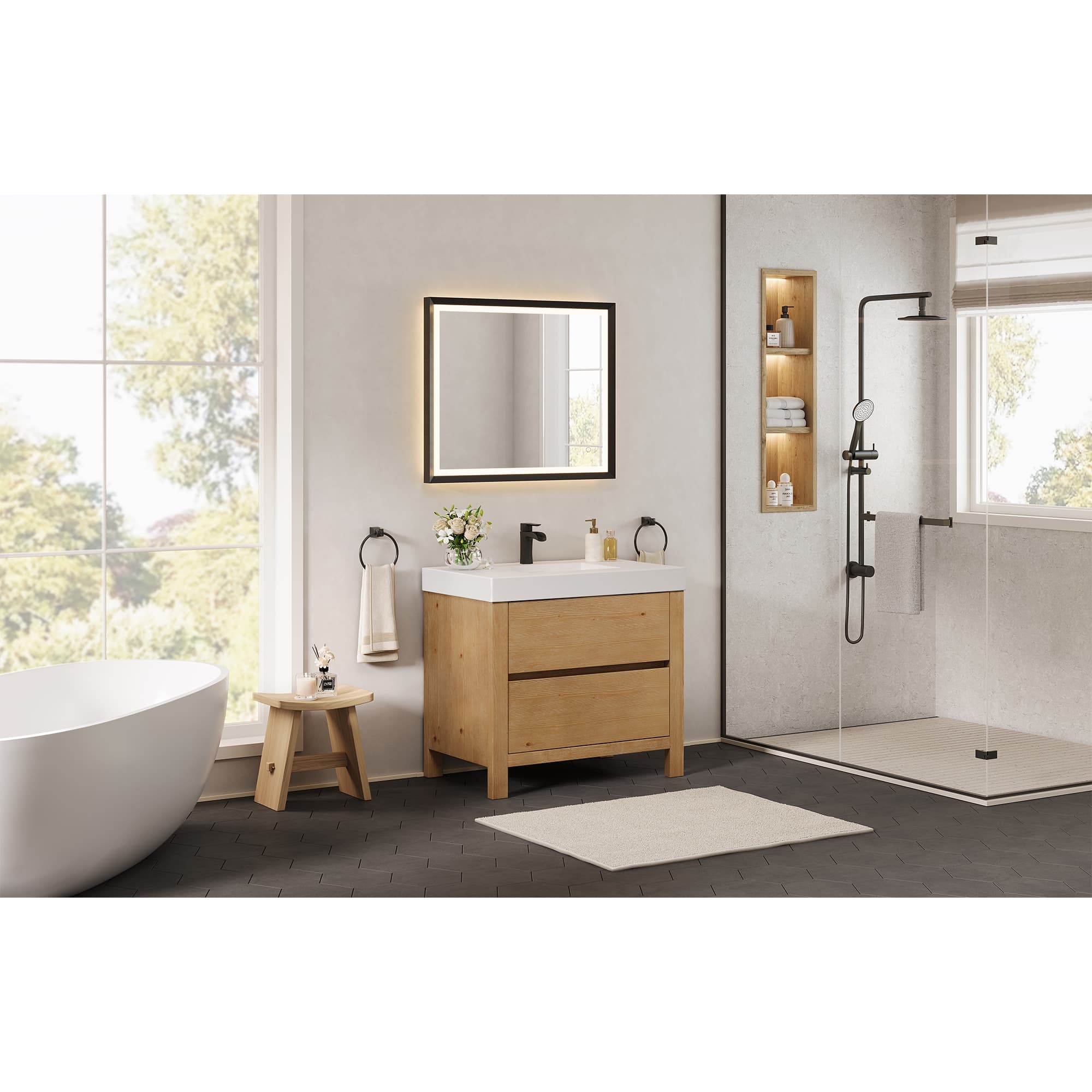 Altair Cascadia Freestanding Bathroom Vanity in Weathered Fir - photo 15 of 15
