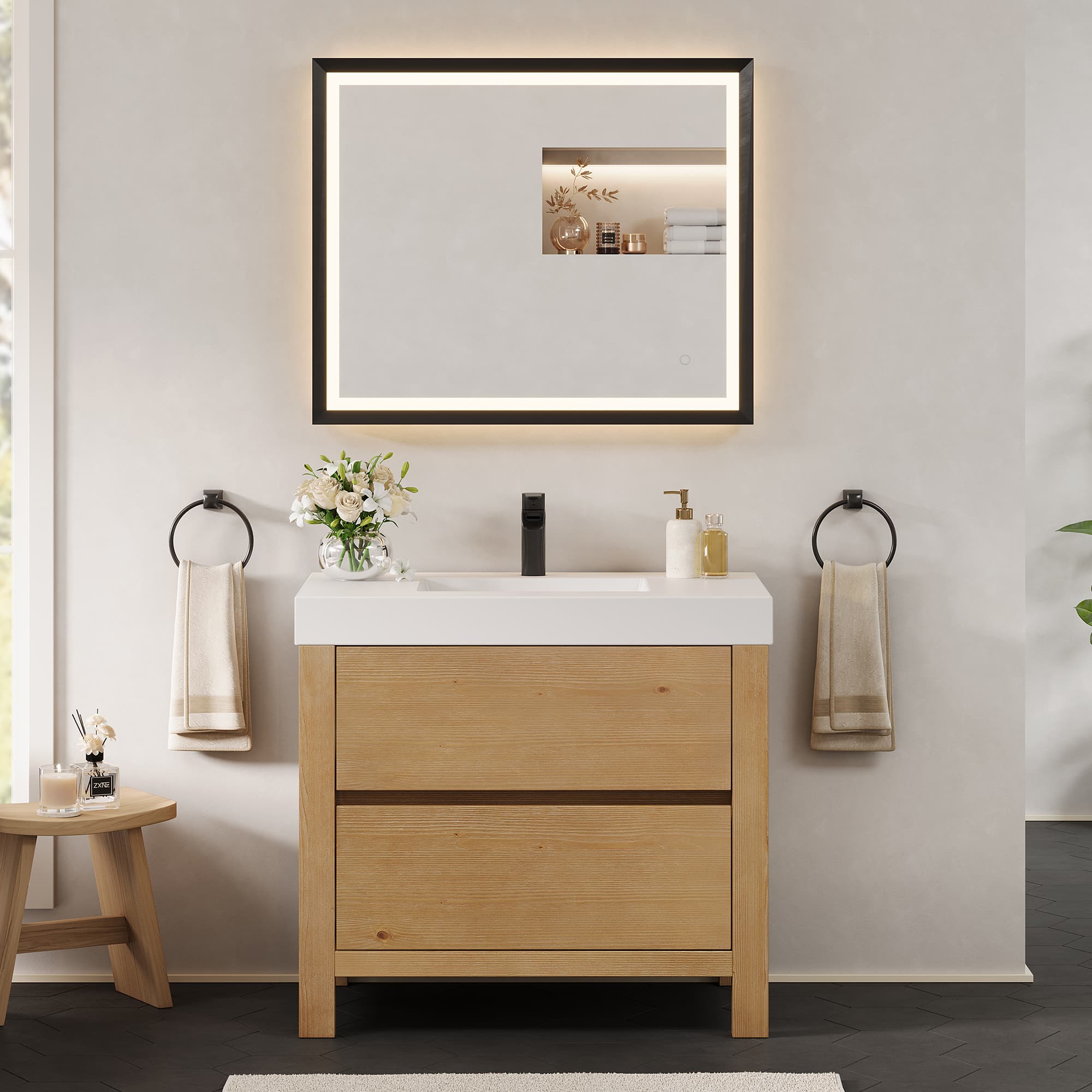 Altair Cascadia Freestanding Bathroom Vanity in Weathered Fir - photo 2 of 15