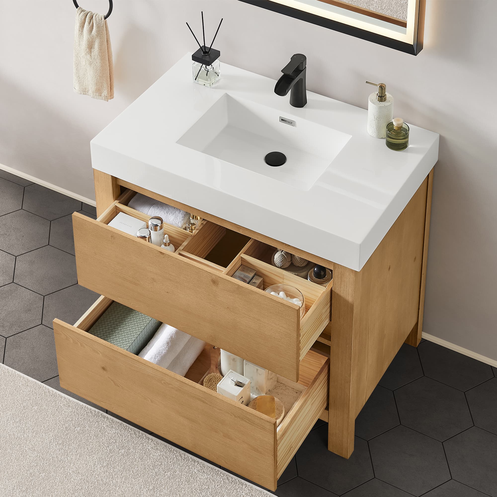 Altair Cascadia Freestanding Bathroom Vanity in Weathered Fir - photo 5 of 15
