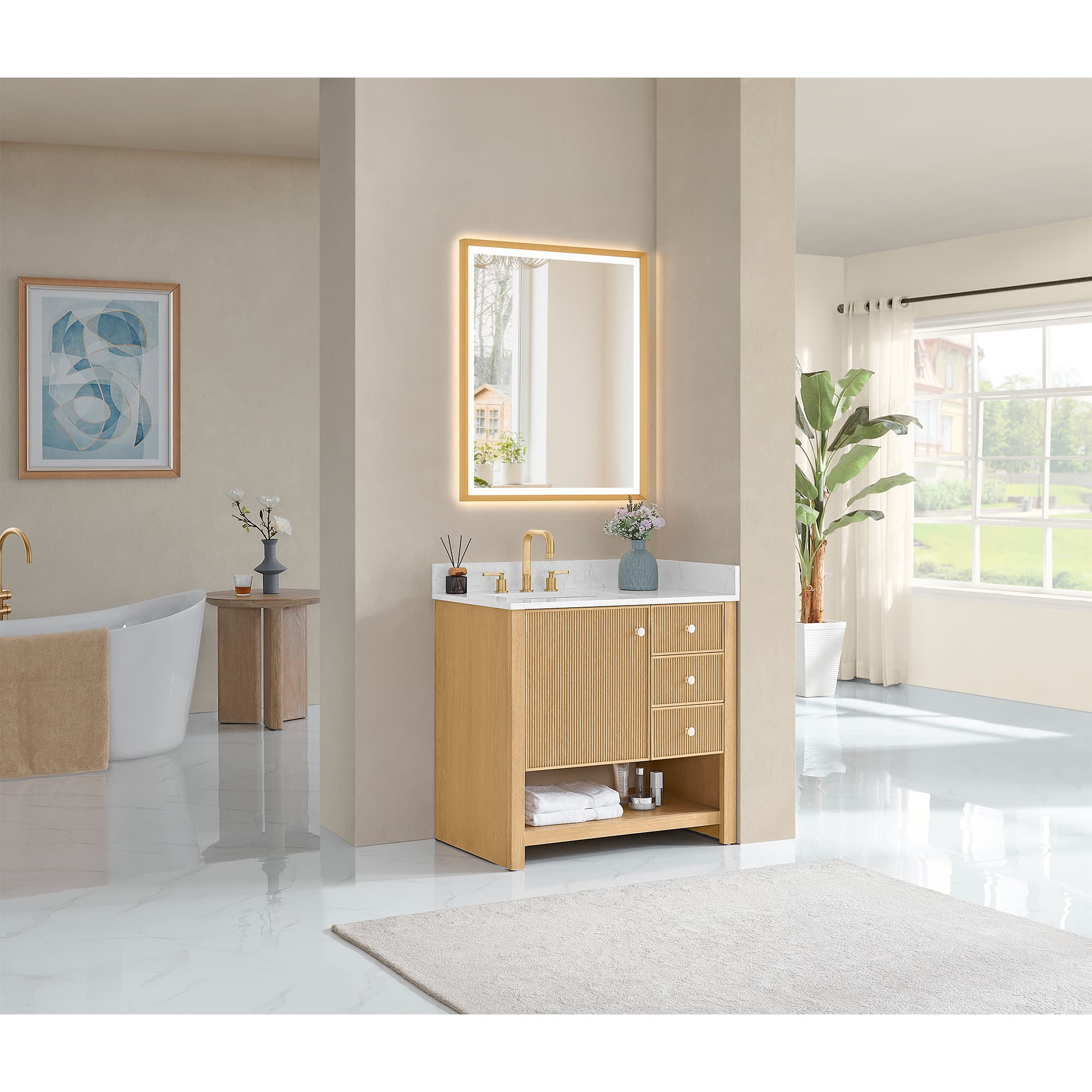 Altair Cecil Freestanding Bathroom Vanity in White Oak - photo 16 of 16