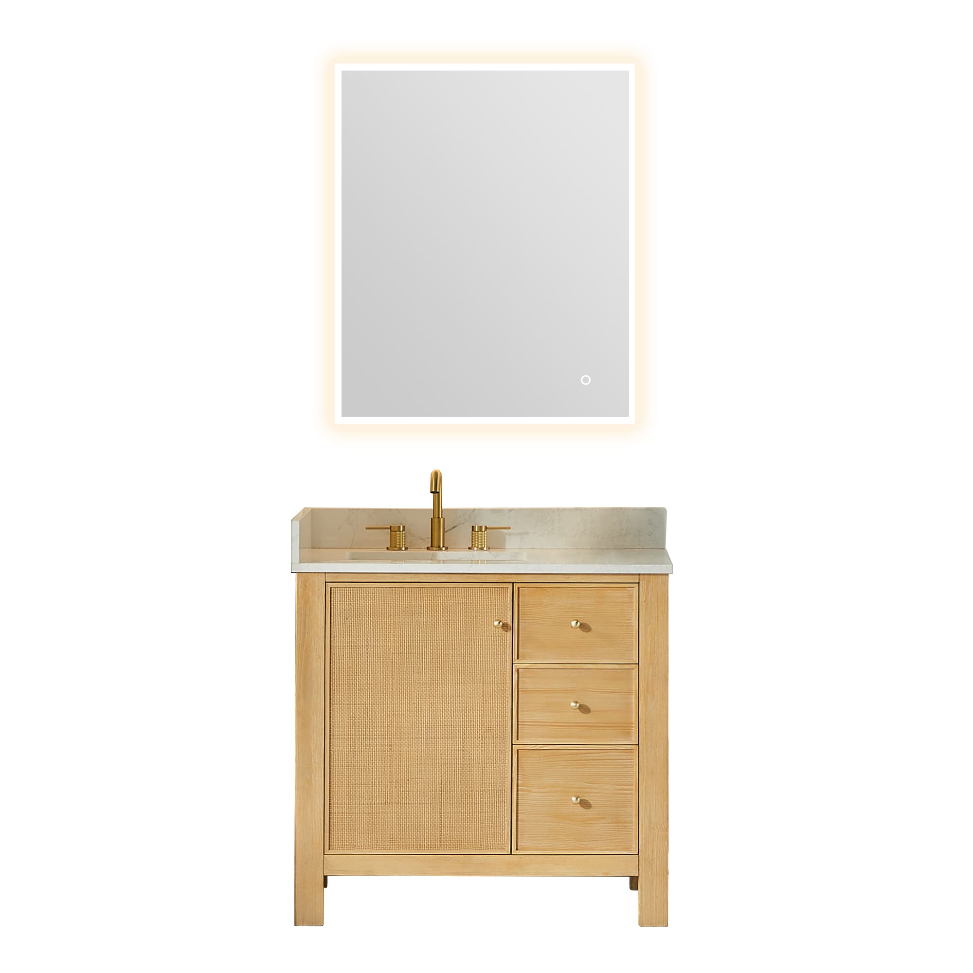 Altair Cedar Freestanding Bathroom Vanity in Natural Wood - photo 1 of 17