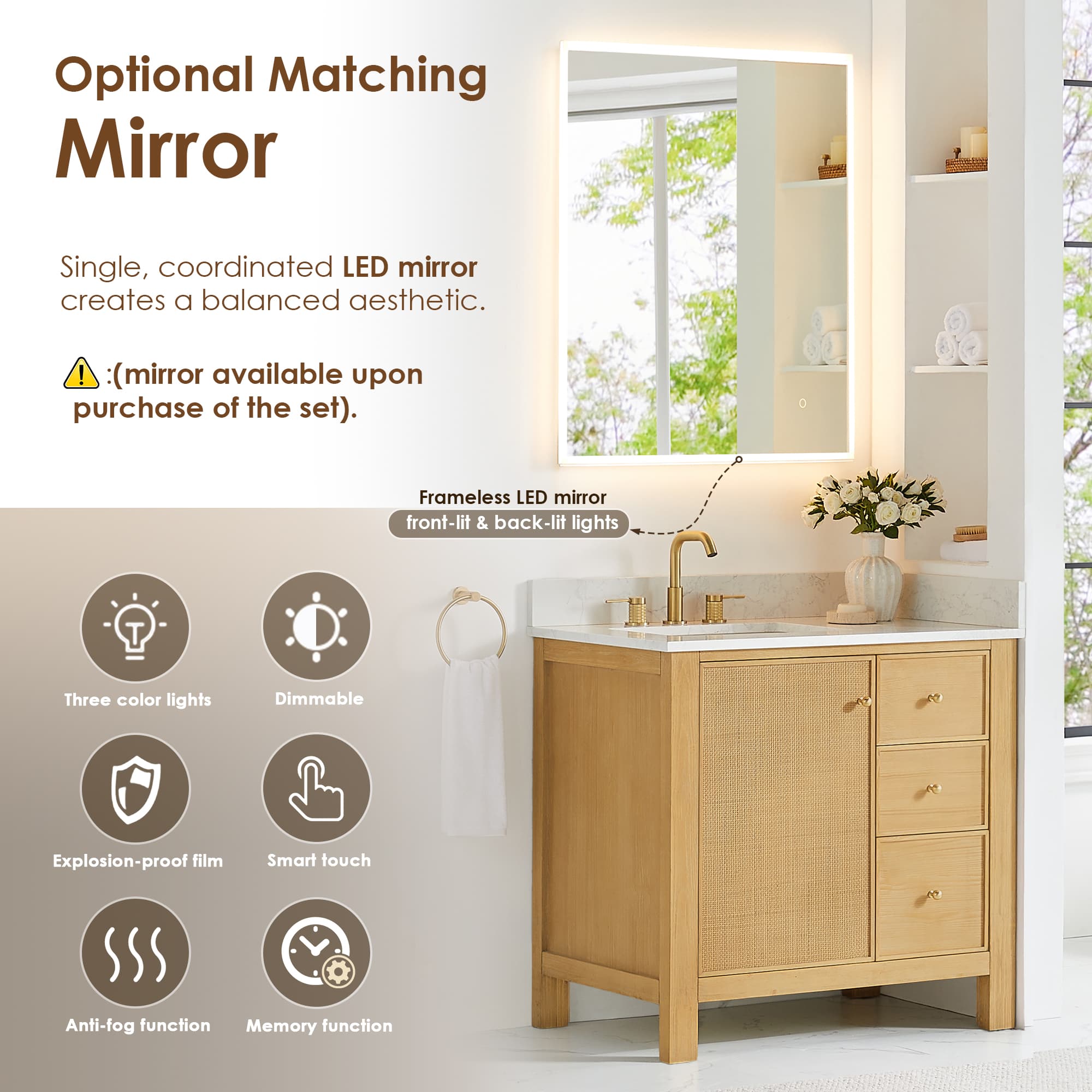 Altair Cedar Freestanding Bathroom Vanity in Natural Wood - photo 13 of 17