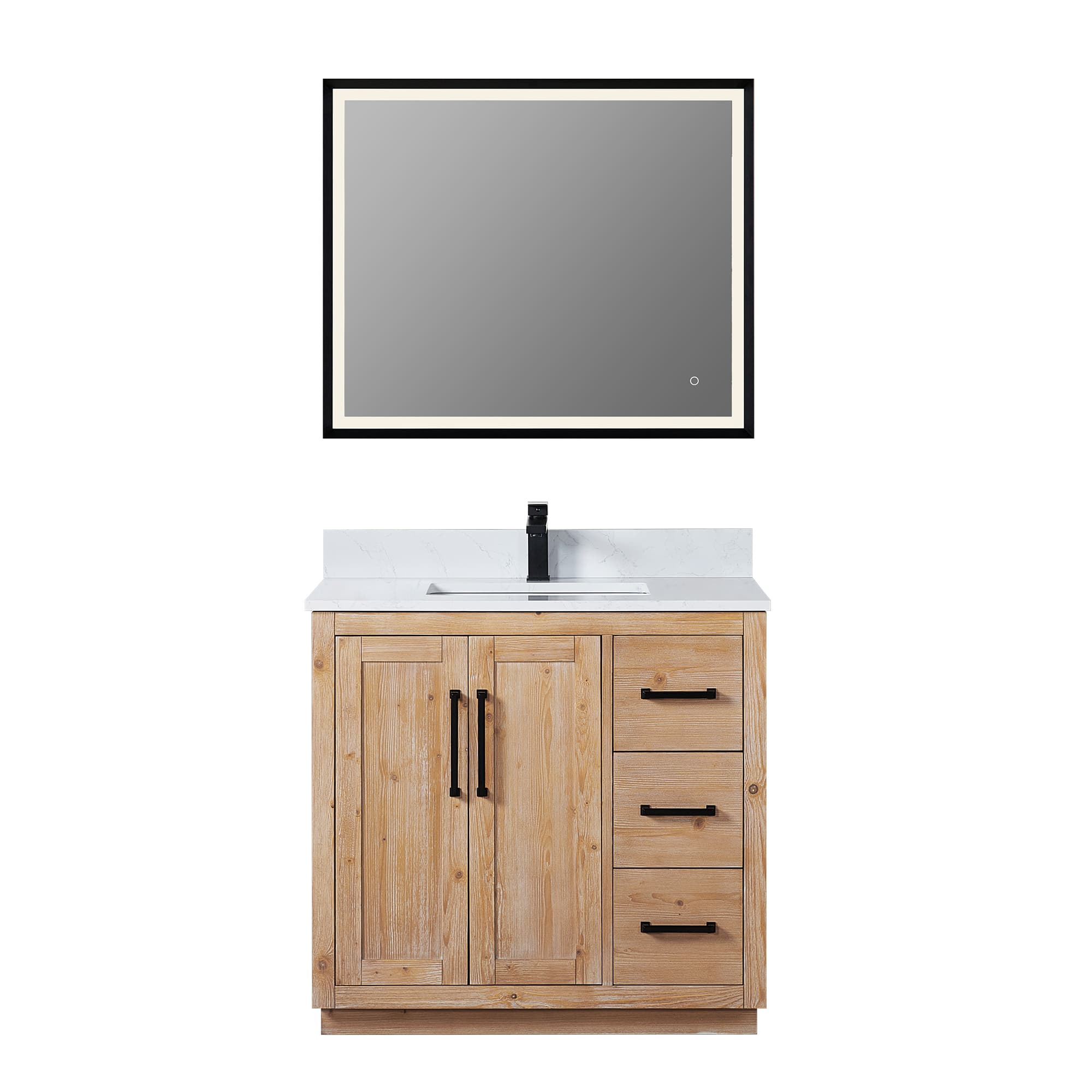 Altair Cicero Single Sink Freestanding Bathroom Vanity in Light Brown - photo 1 of 14