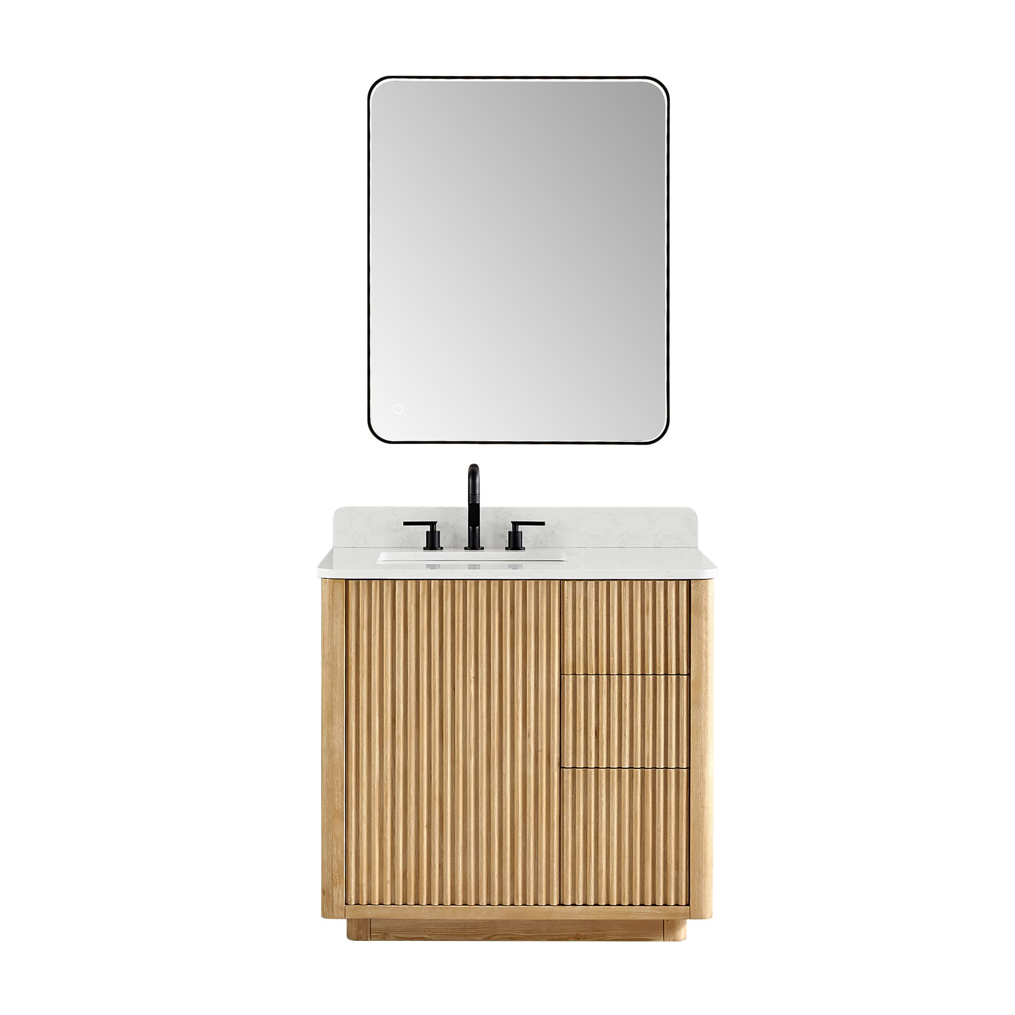 Altair Clayton Freestanding Bathroom Vanity in Washed Light Brown - photo 1 of 17