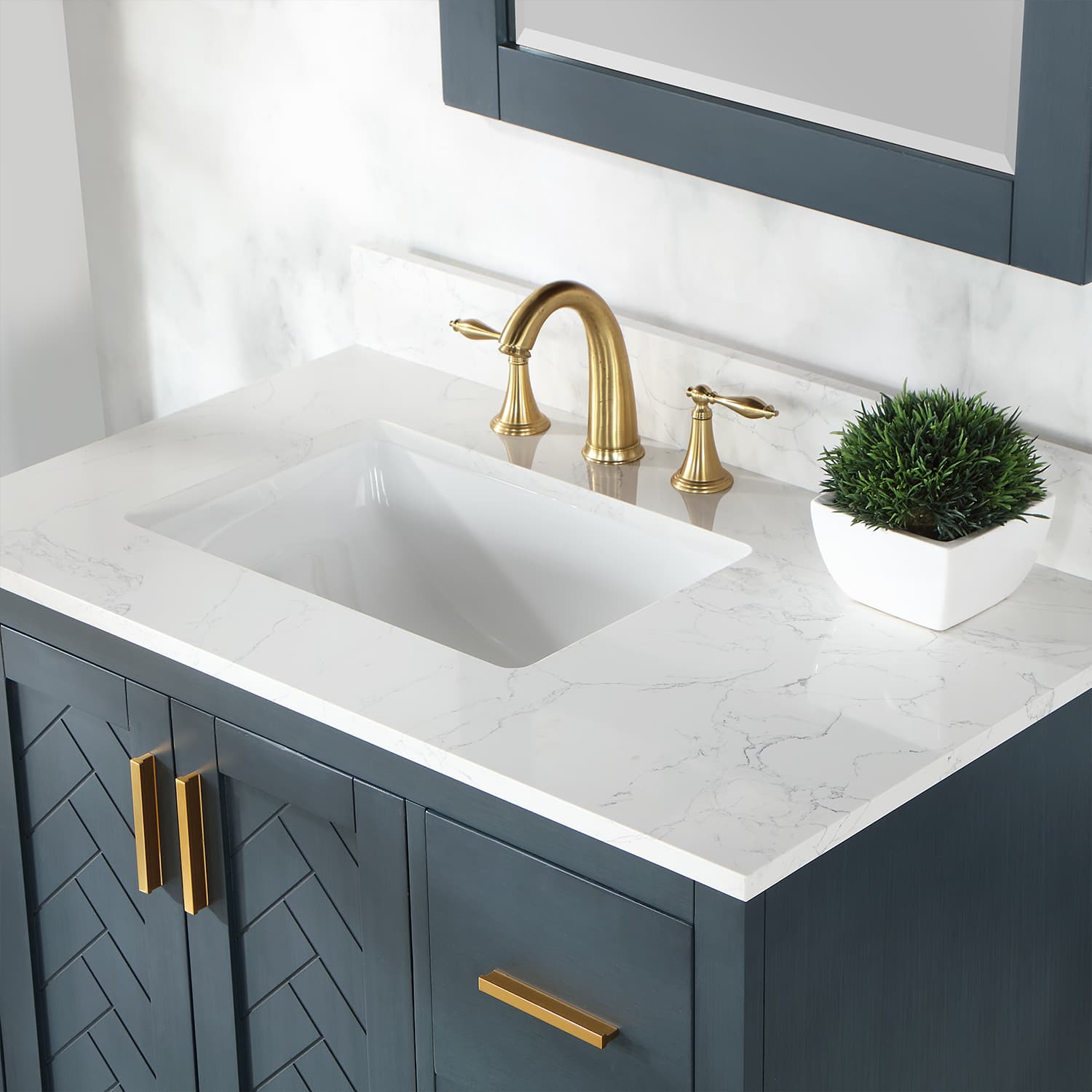 Altair Gazsi Freestanding Bathroom Vanity in Charcoal Blue - photo 6 of 9