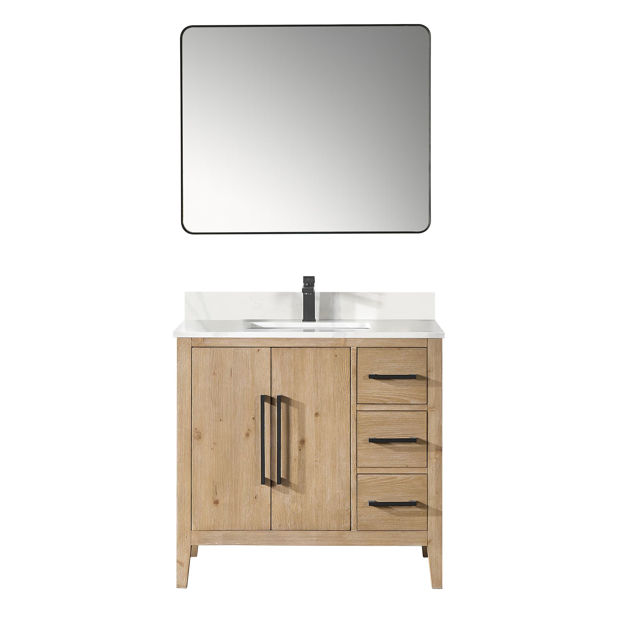 Altair Laurel Freestanding Bathroom Vanity in Weathered Fir - photo 1 of 13