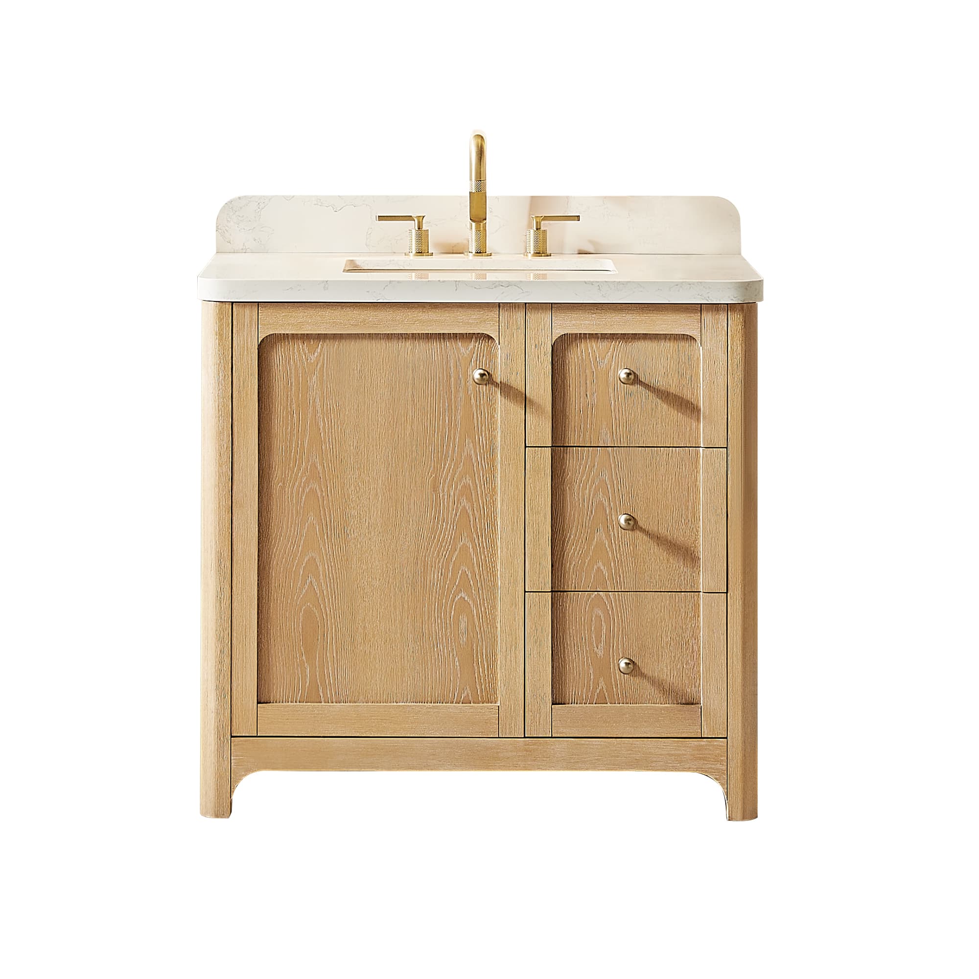 Altair Milner Freestanding Bathroom Vanity in Brushed Oak - photo 1 of 17