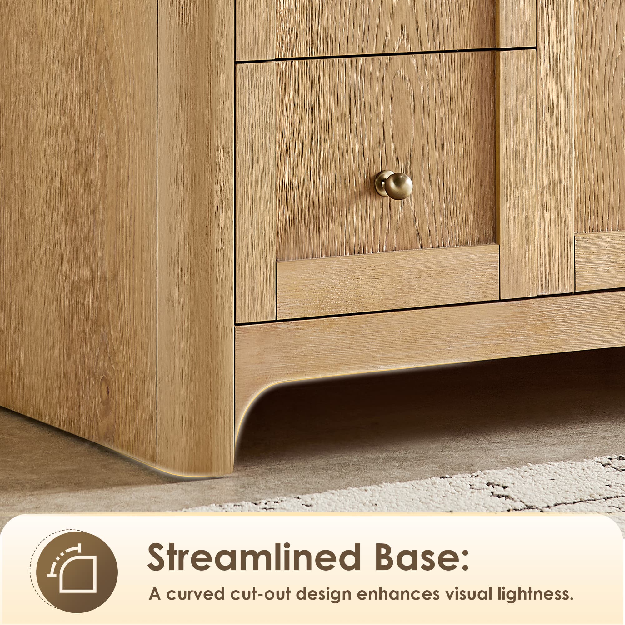 Altair Milner Freestanding Bathroom Vanity in Brushed Oak - photo 8 of 17
