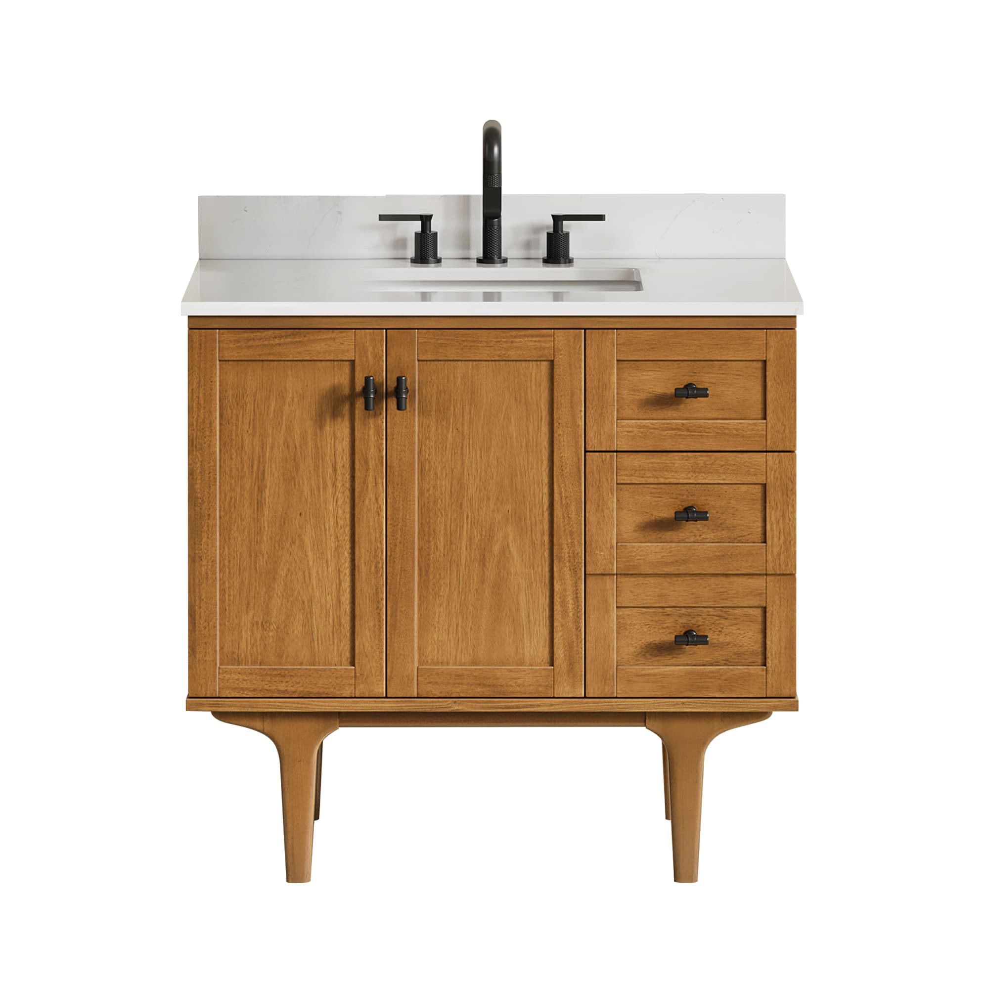 Altair Orasia Freestanding Bathroom Vanity in Mango Brown - photo 1 of 16