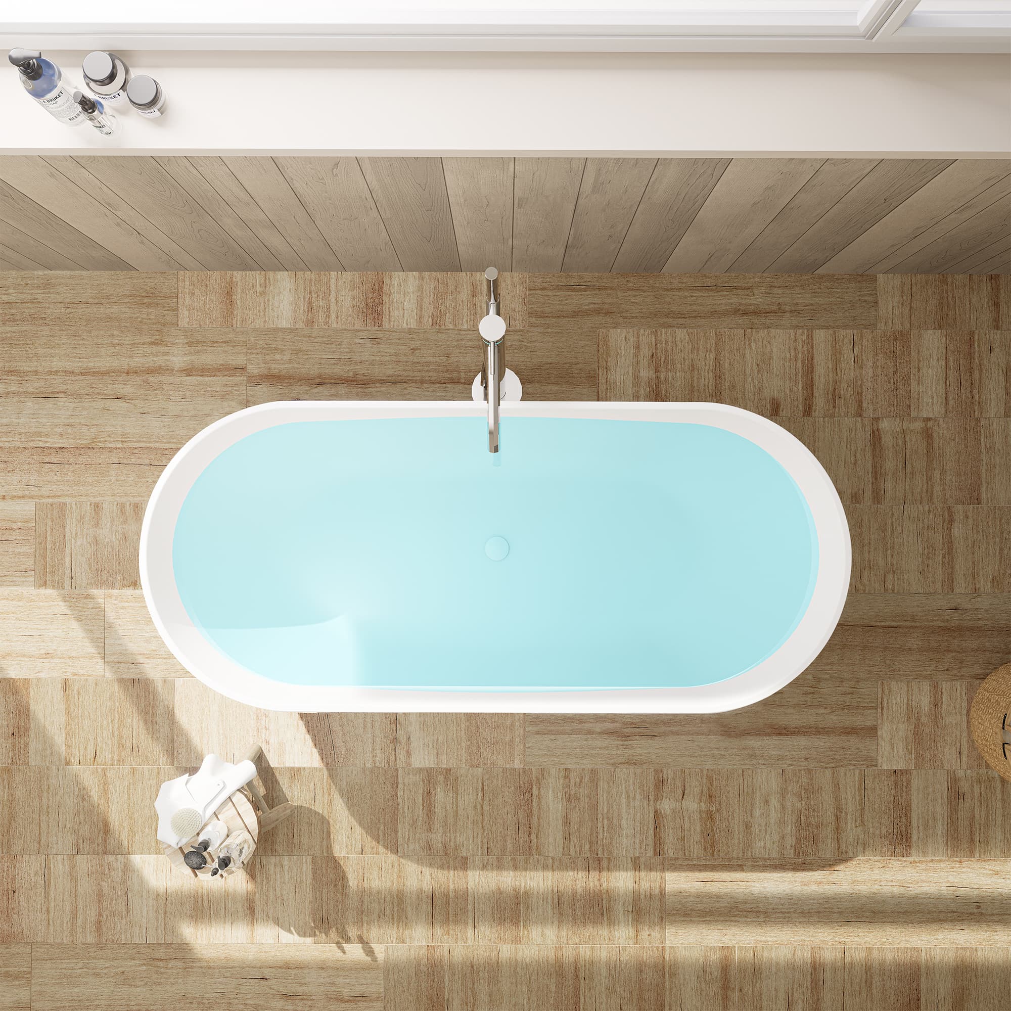Altair Ryder Solid Surface Freestanding Soaking Bathtub - photo 10 of 26