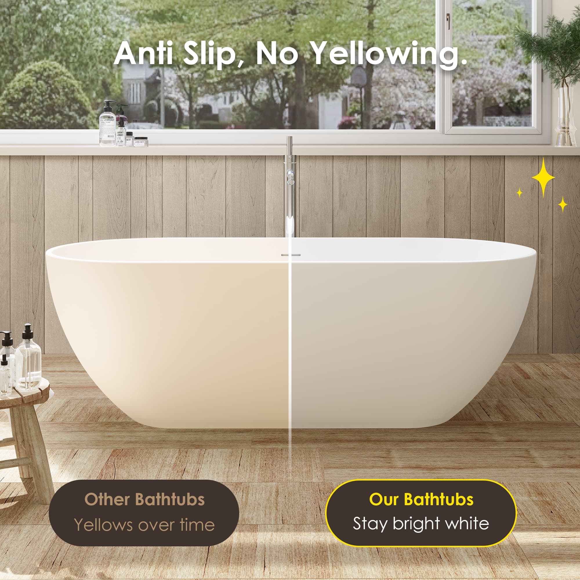 Altair Ryder Solid Surface Freestanding Soaking Bathtub - photo 18 of 26