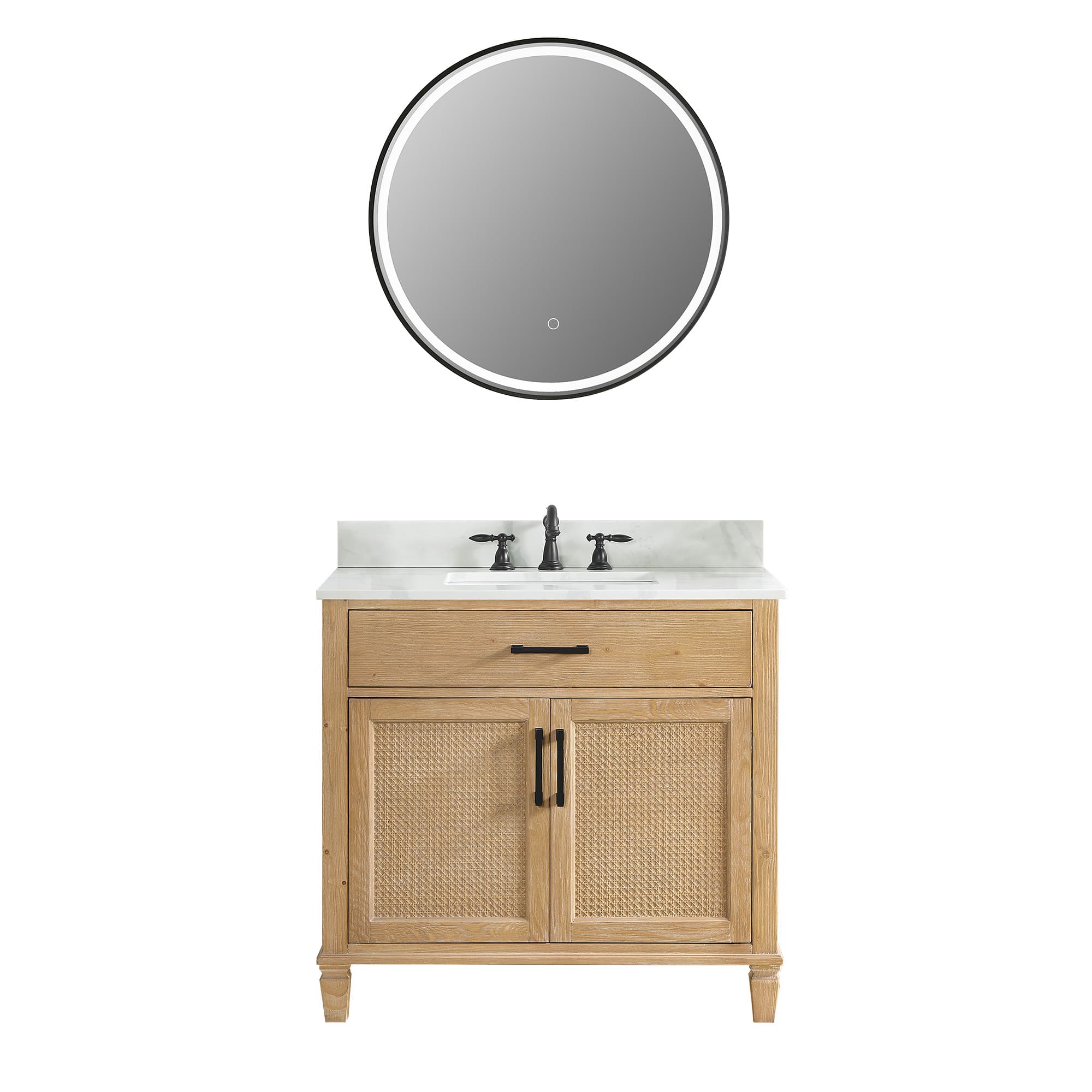 Altair Solana Freestanding Bathroom Vanity in Weathered Fir - photo 1 of 14
