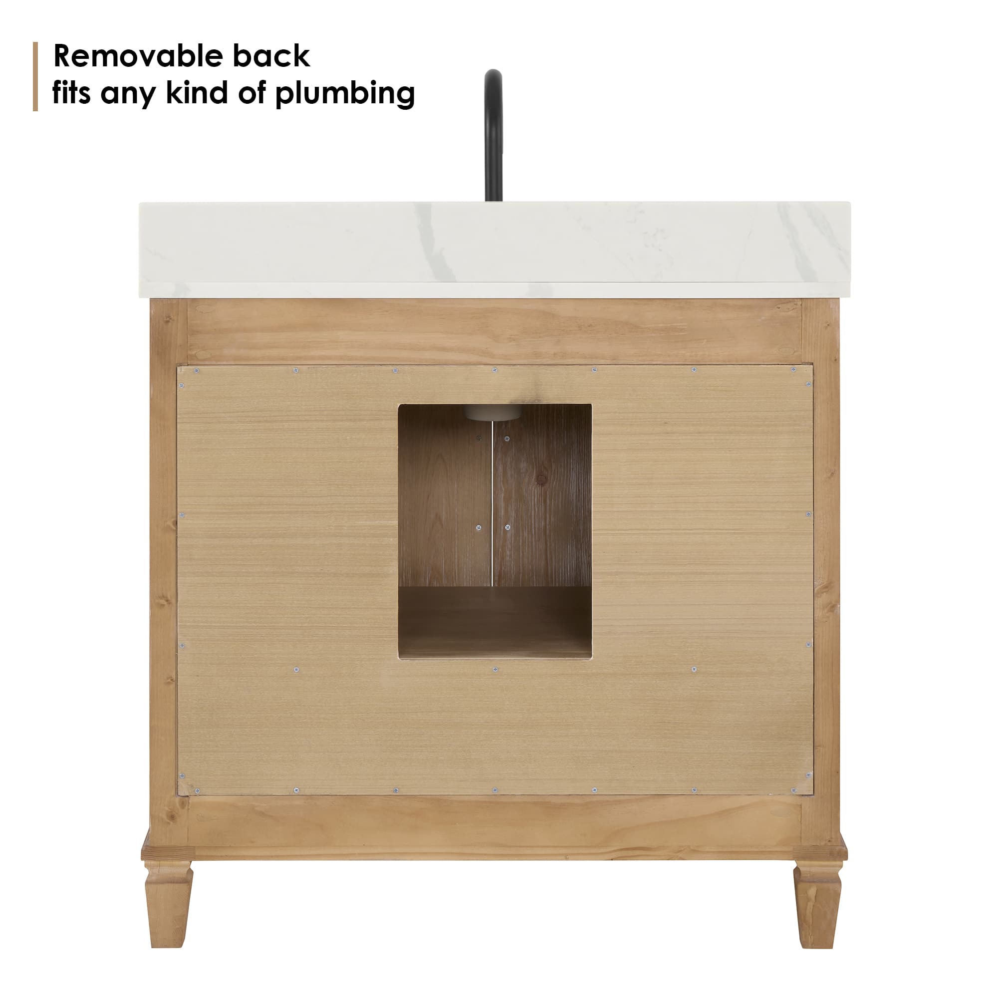 Altair Solana Freestanding Bathroom Vanity in Weathered Fir - photo 13 of 14