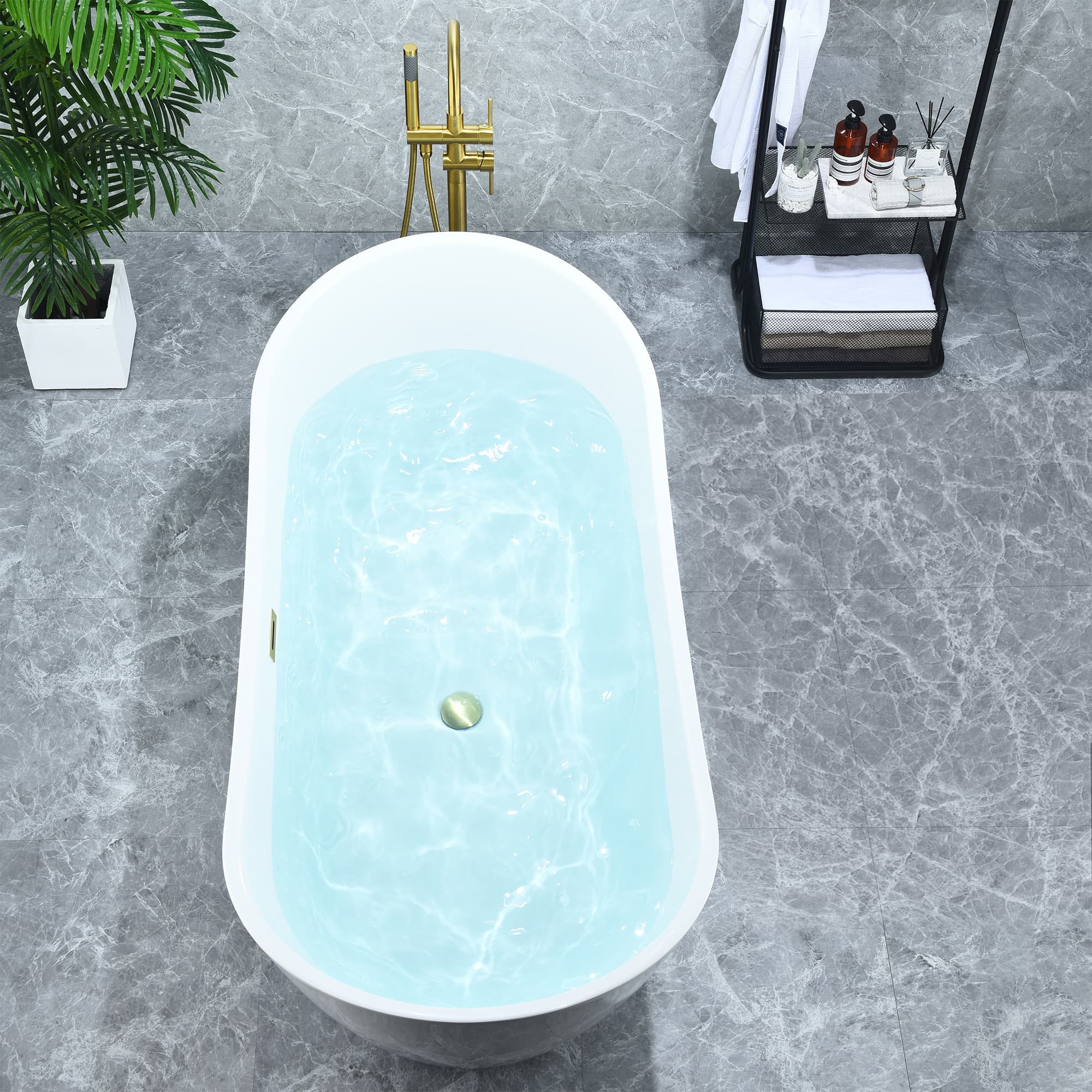 Altair Vansza 67 Inch Acrylic Soaking Bathtub - photo 7 of 13