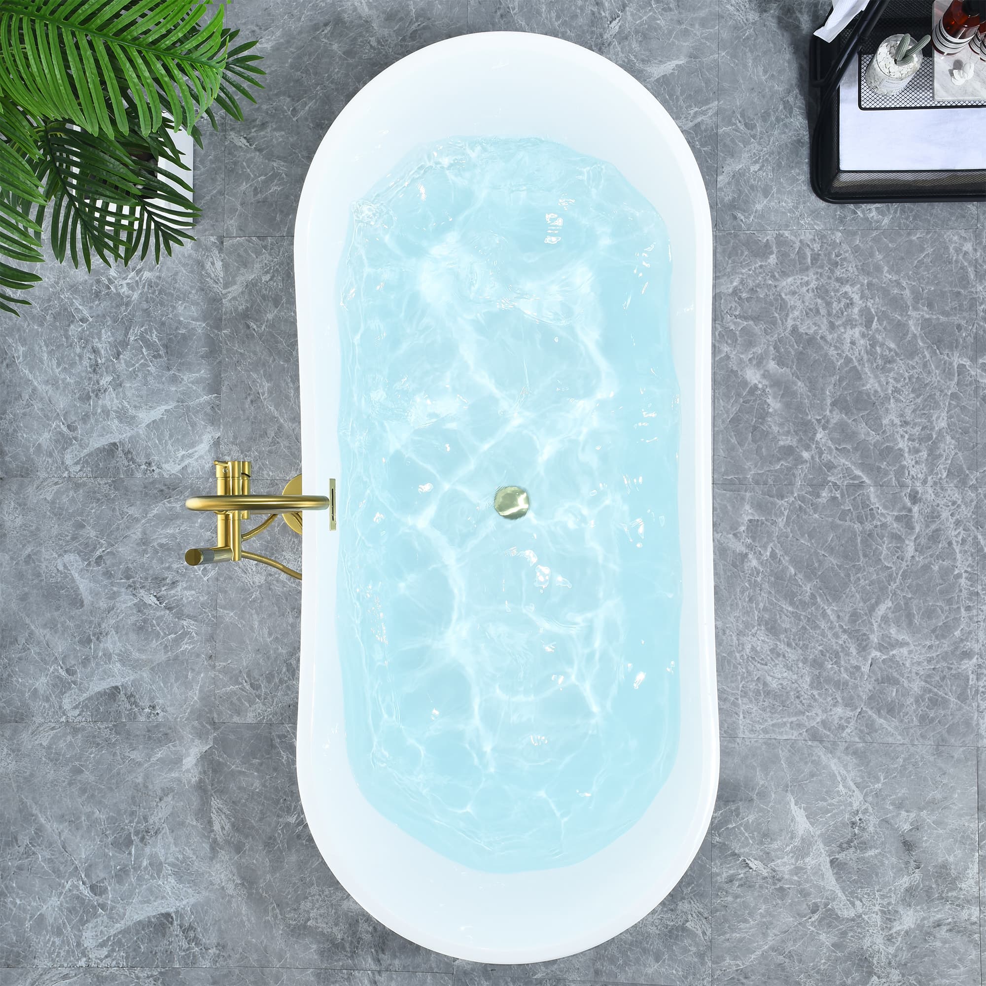 Altair Vansza 67 Inch Acrylic Soaking Bathtub - photo 8 of 13