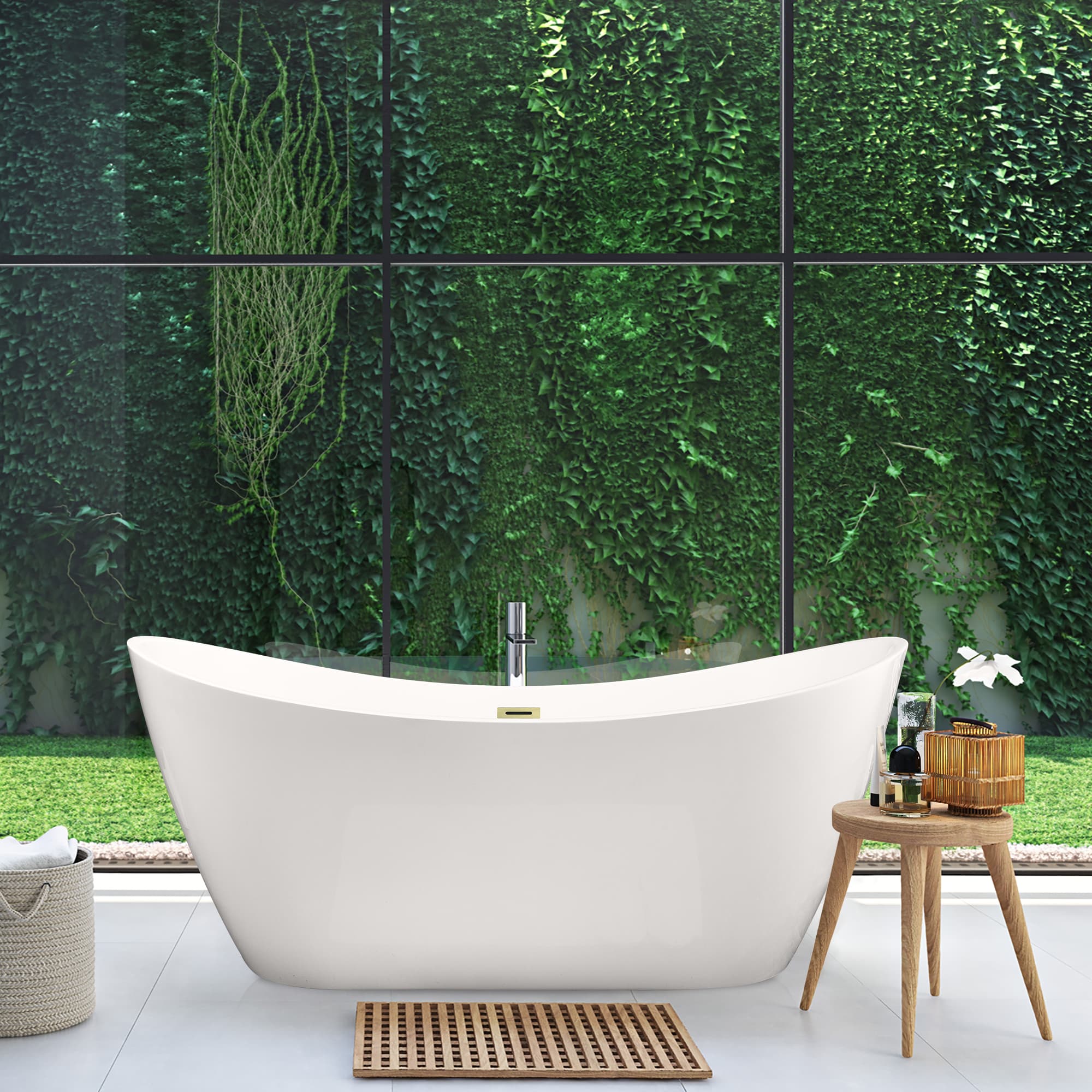 Altair Vansza 67 Inch Acrylic Soaking Bathtub - photo 9 of 13