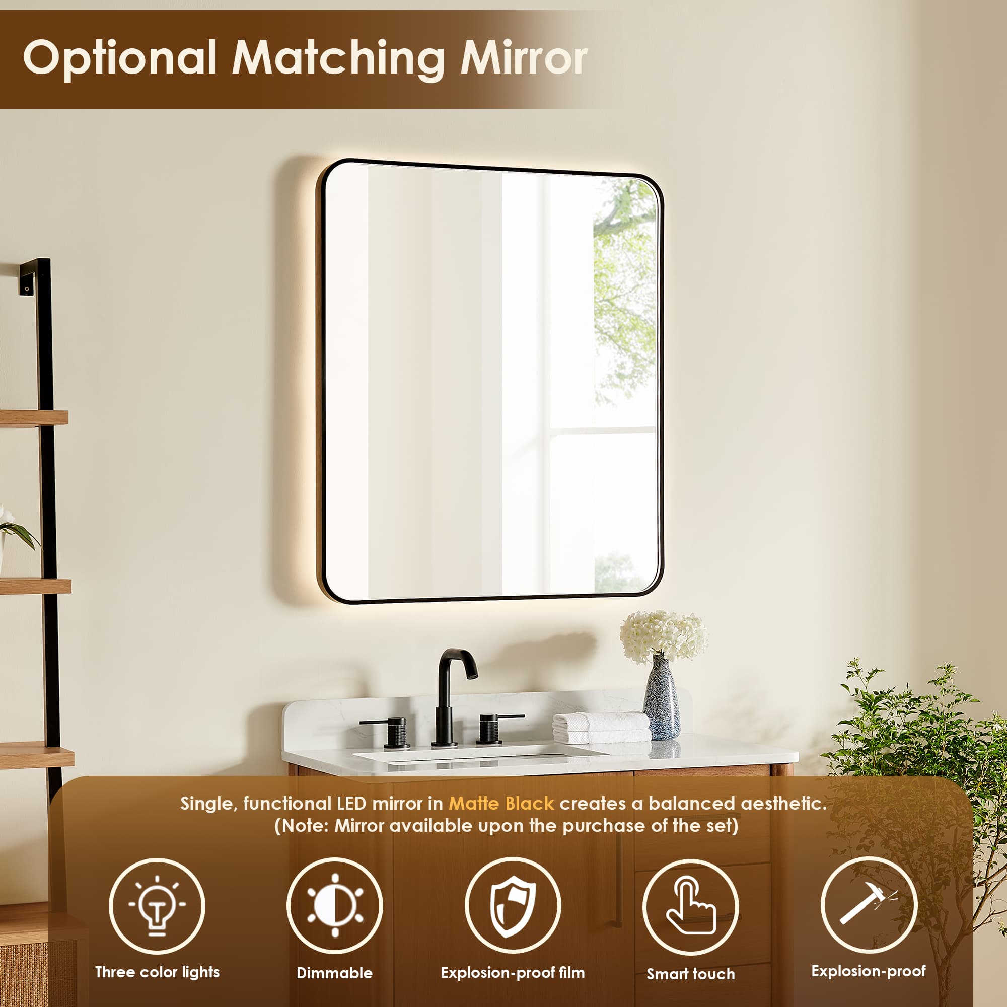 Altair Velora Freestanding Bathroom Vanity in Mango Brown - photo 13 of 17