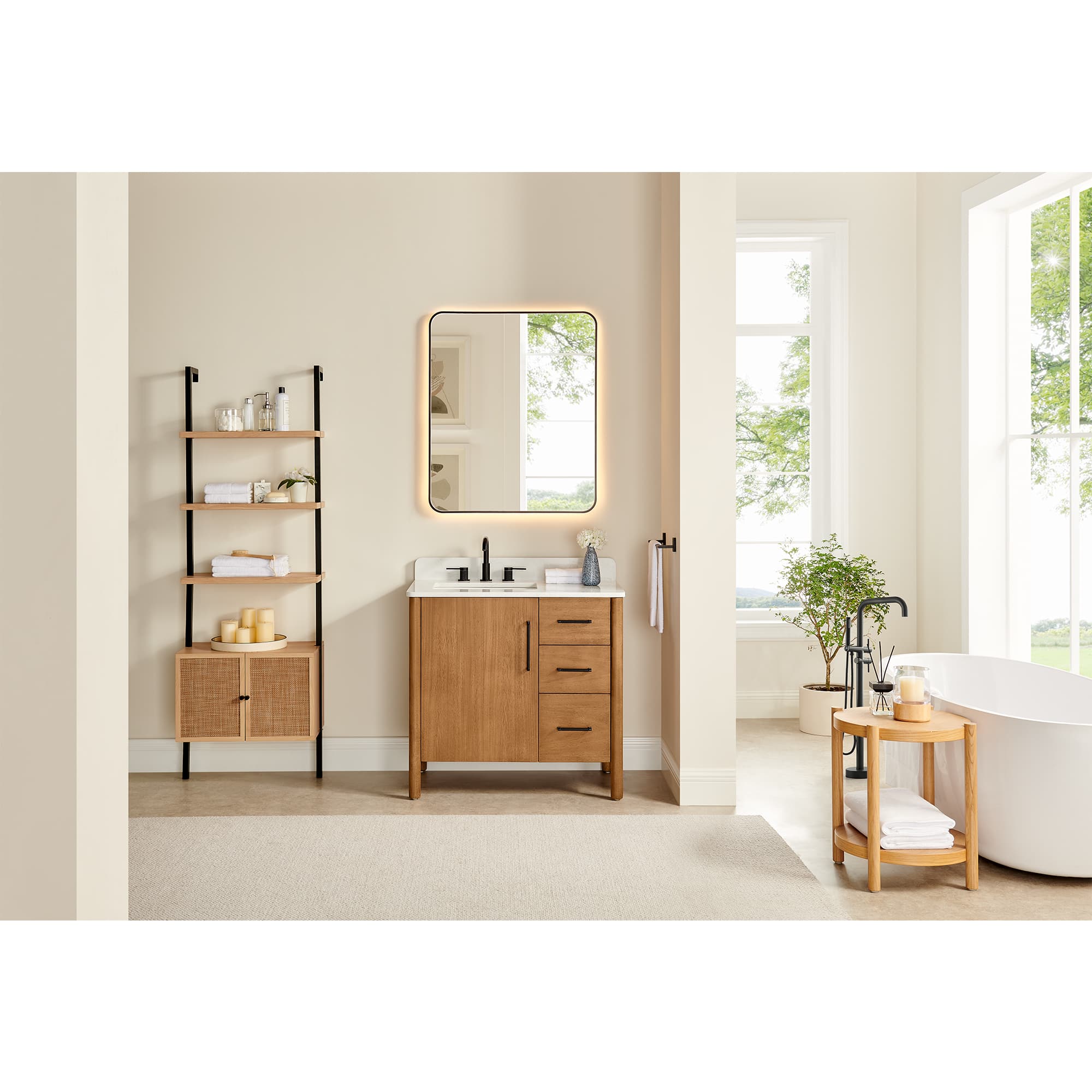 Altair Velora Freestanding Bathroom Vanity in Mango Brown - photo 16 of 17