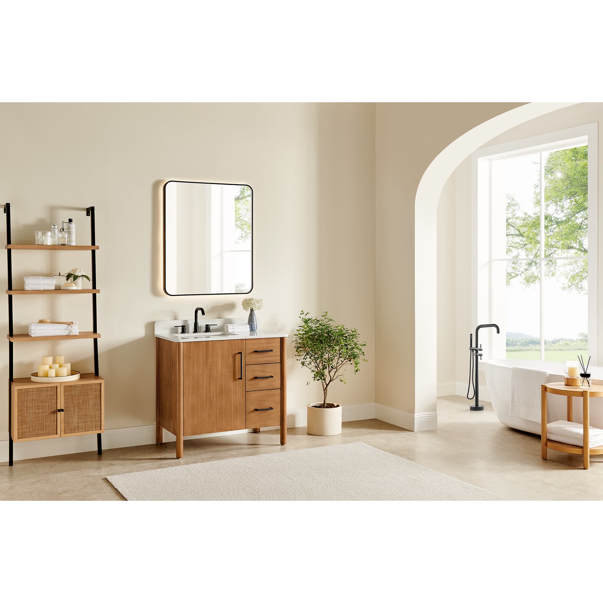 Altair Velora Freestanding Bathroom Vanity in Mango Brown - photo 17 of 17