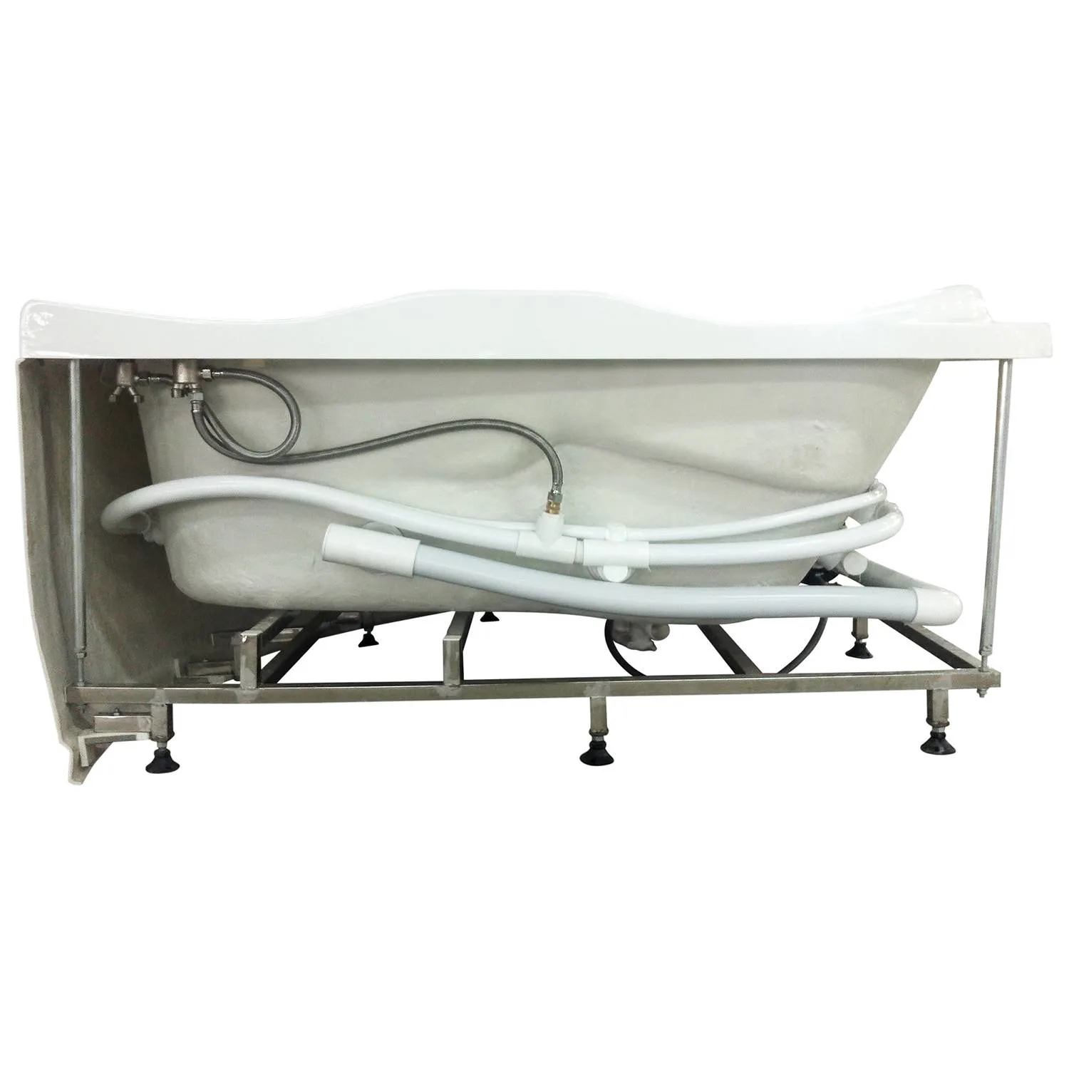 EAGO AM125ETL 5 ft 2 Person Acrylic Corner Whirlpool Bathtub - image 3
