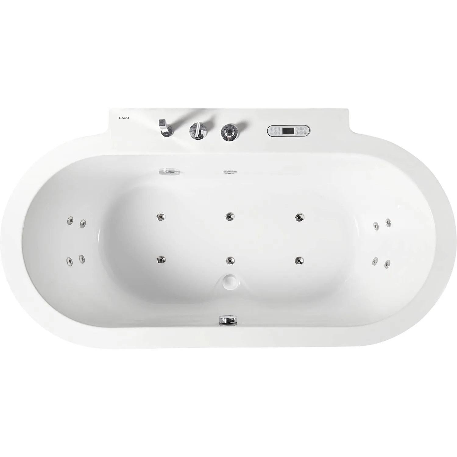 EAGO AM128ETL 6 ft Acrylic Whirlpool Bathtub - image 9