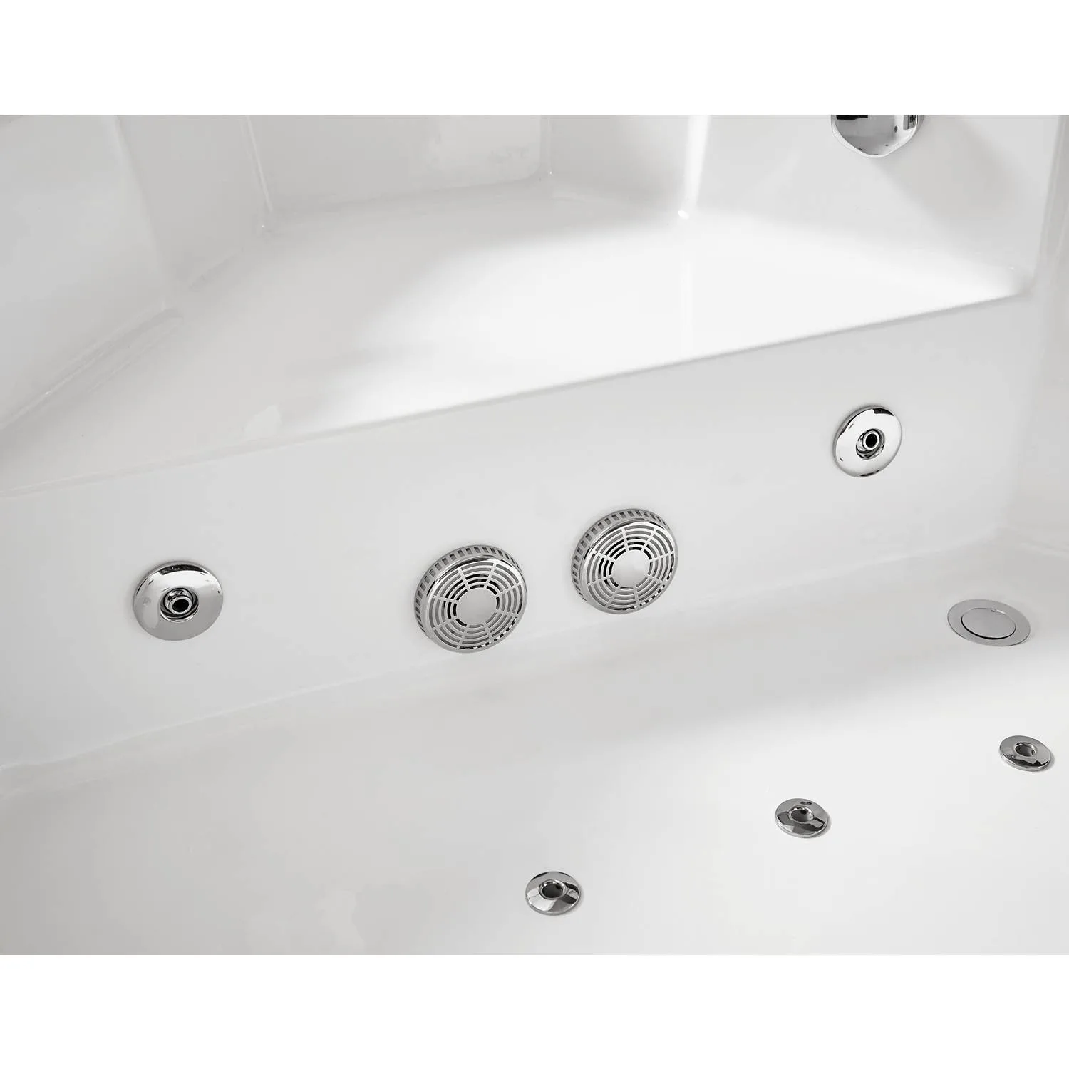 EAGO AM156ETL 5 ft 2 Person Acrylic Corner Whirlpool Bathtub - image 13