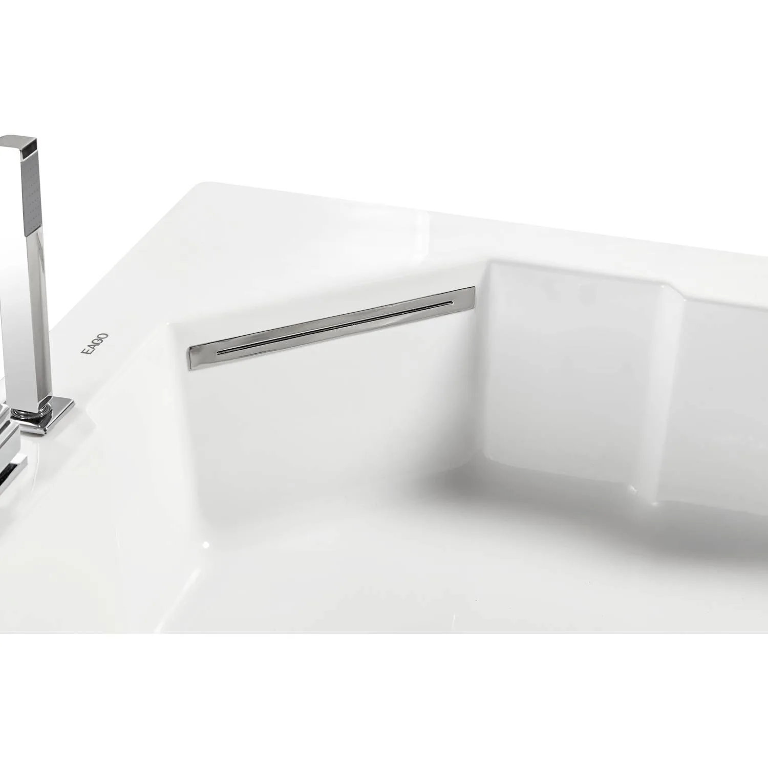 EAGO AM156ETL 5 ft 2 Person Acrylic Corner Whirlpool Bathtub - image 7