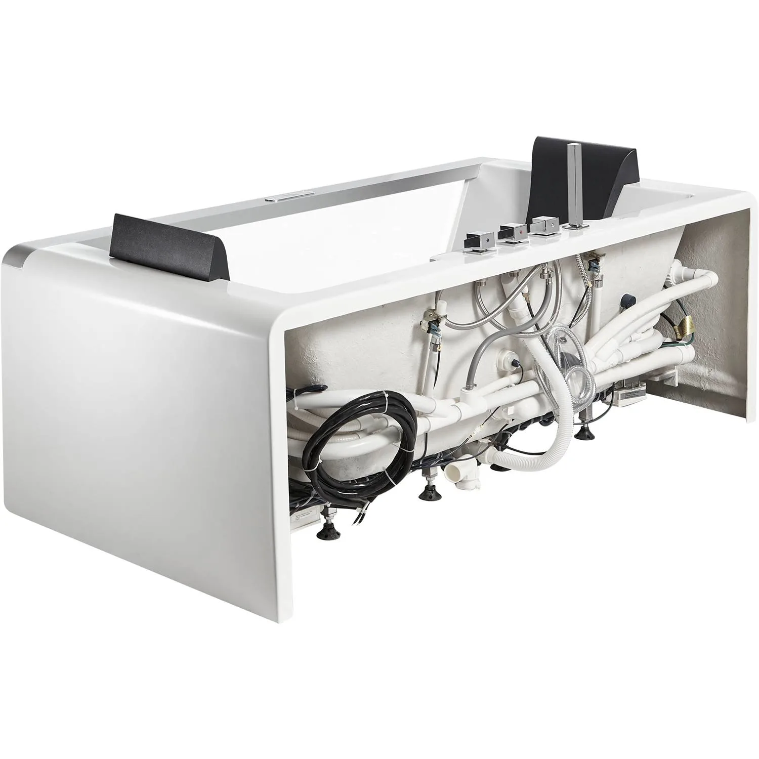 EAGO AM196ETL 6 ft 2 Person Acrylic Rectangular Whirlpool Bathtub - image 5