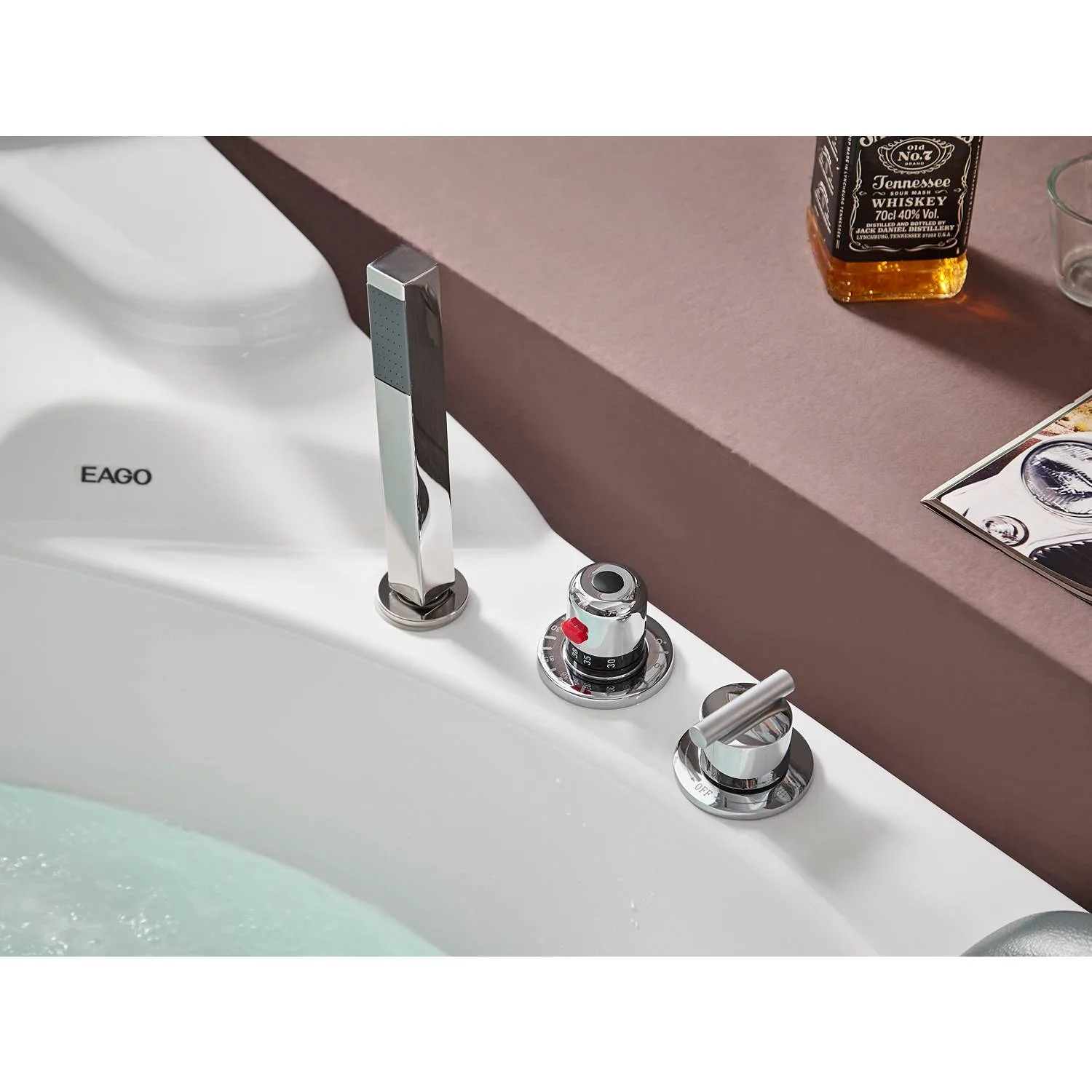 EAGO AM505ETL 5 ft 2 Person Rectangular Waterfall Whirlpool Bathtub - image 17