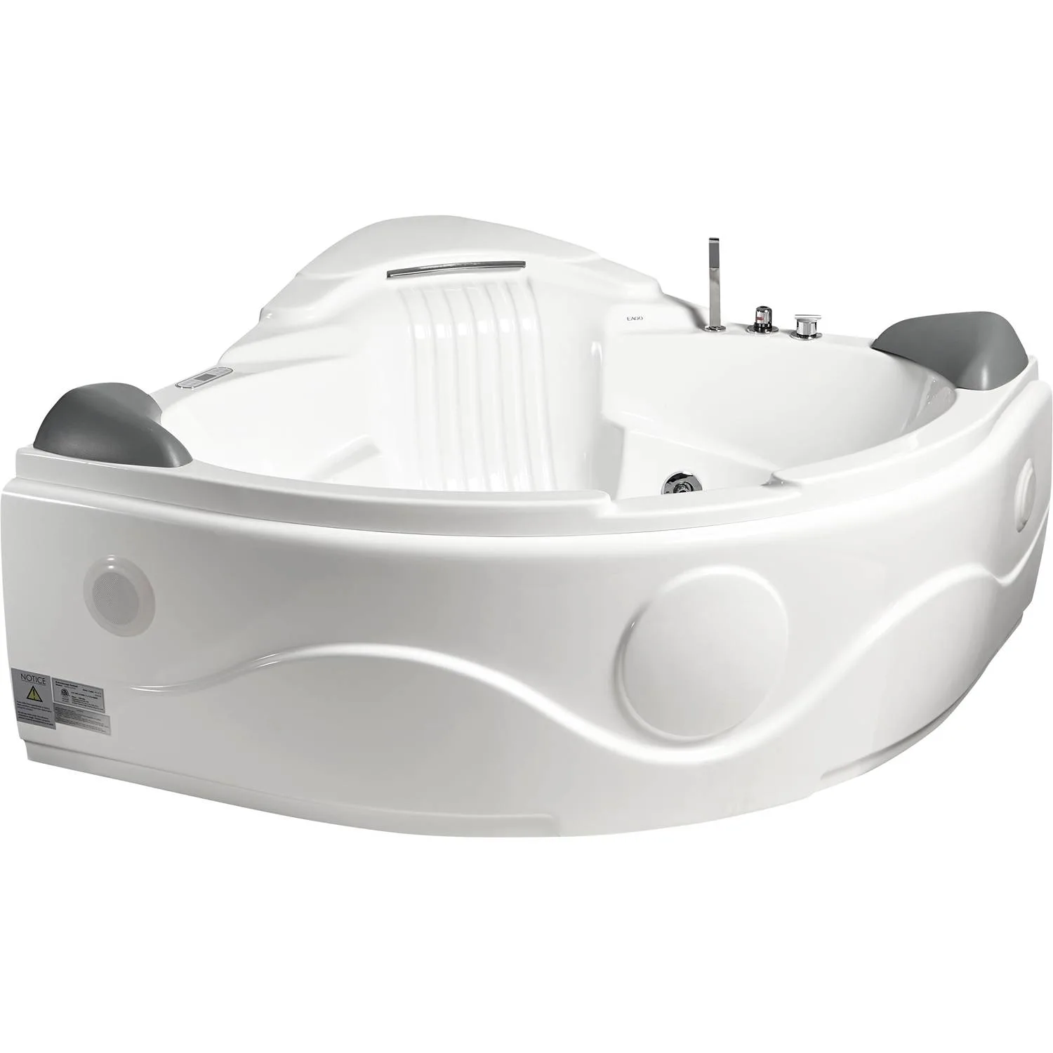 EAGO AM505ETL 5 ft 2 Person Rectangular Waterfall Whirlpool Bathtub - image 4