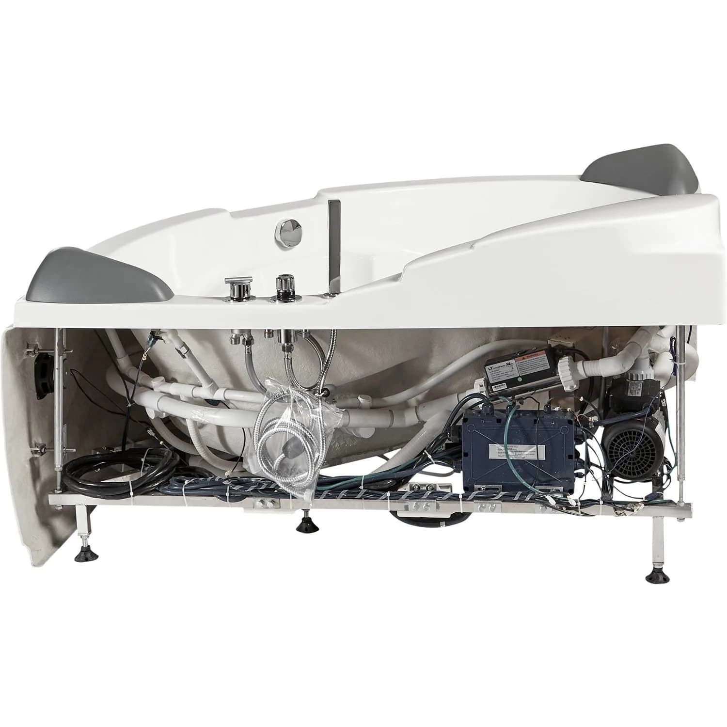 EAGO AM505ETL 5 ft 2 Person Rectangular Waterfall Whirlpool Bathtub - image 9