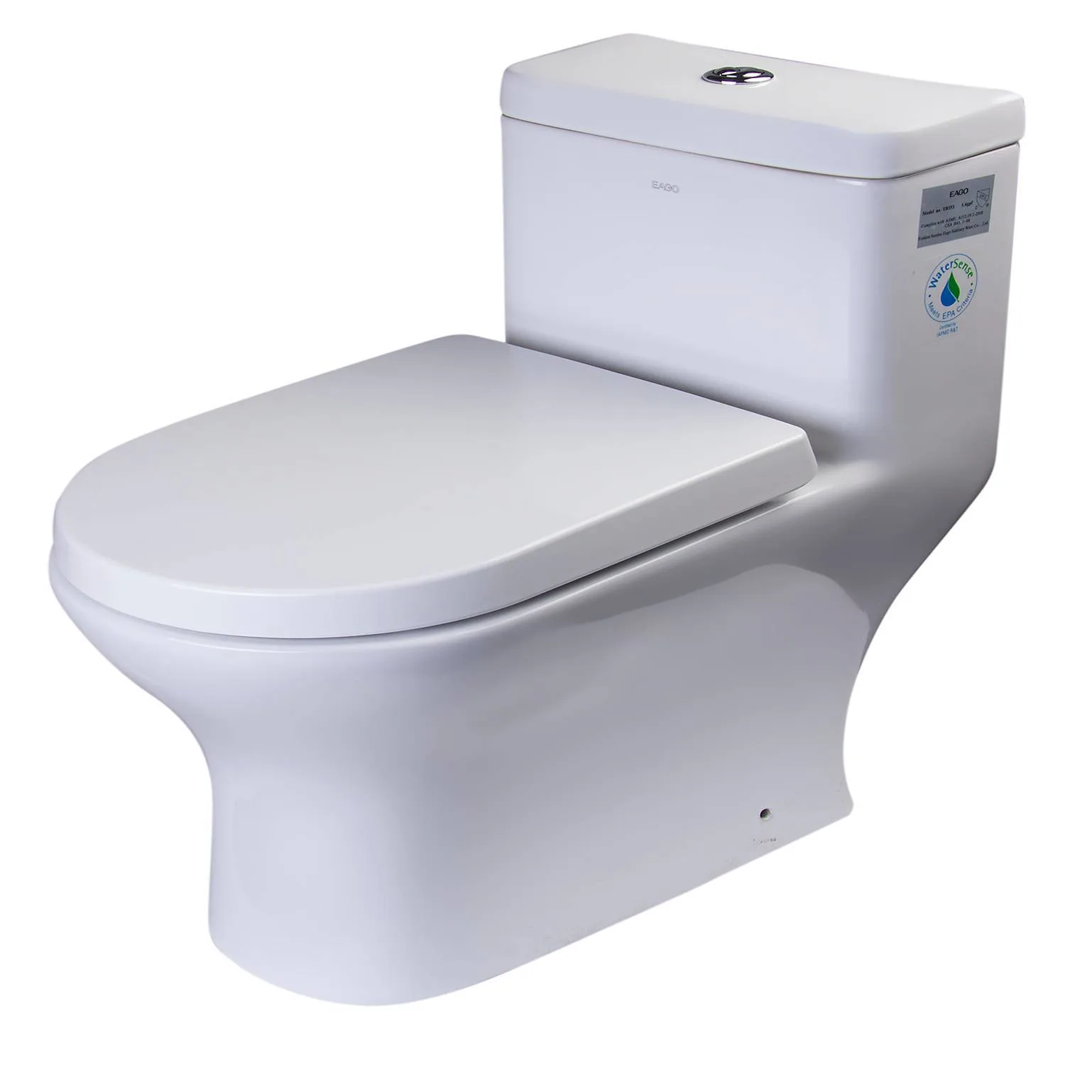 EAGO TB353 Dual Flush Eco-friendly Ceramic Toilet - image 5