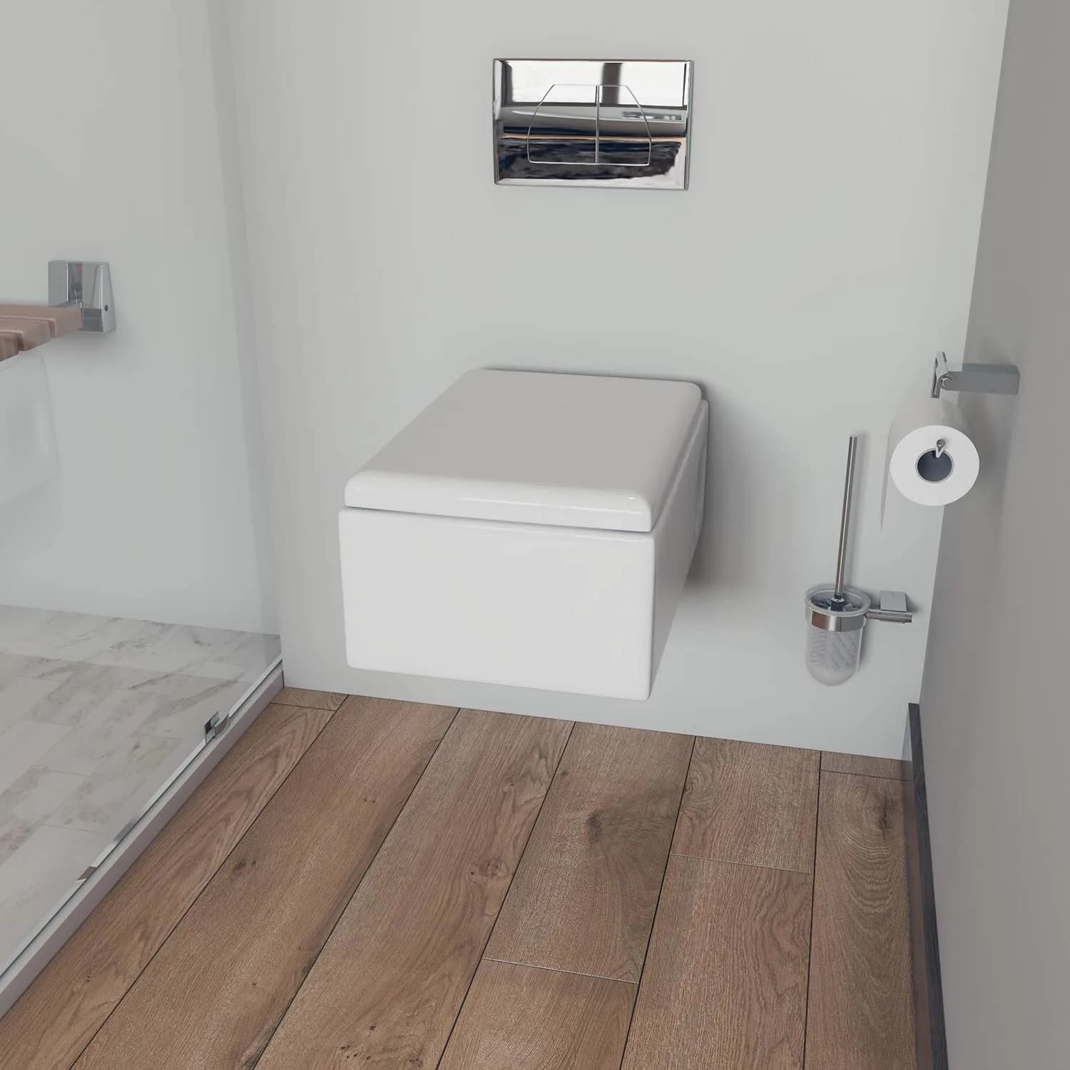 EAGO WD333 Square Modern Dual Flush Wall Mounted Toilet Bowl - image 9