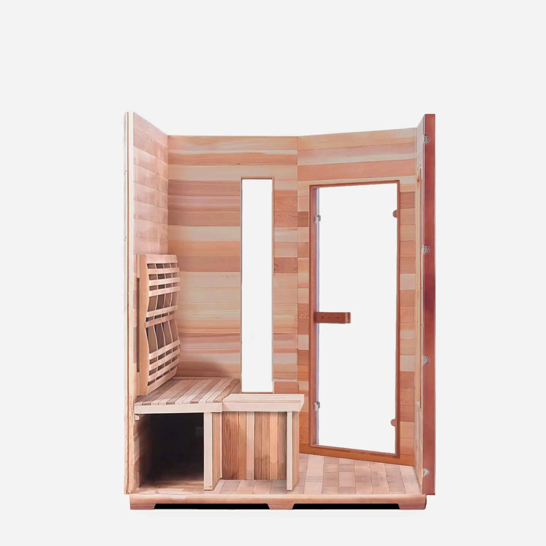 Enlighten SunRise 4C Cedar Corner Indoor Dry Traditional Sauna - image 2