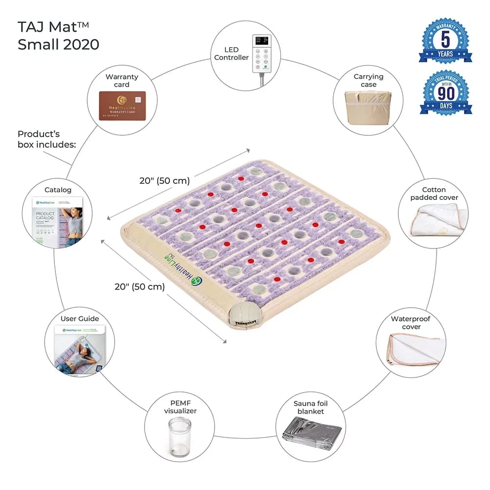 HealthyLine TAJ-Mat 2020 Firm Photon Hot Stone PEMF Small InfraMat Pro - image 2