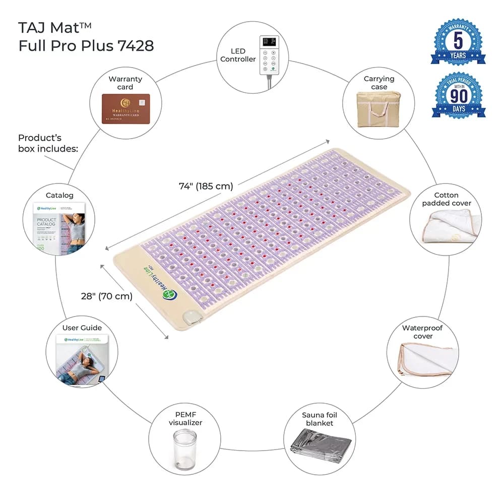HealthyLine TAJ-Mat 7428 Firm Photon PEMF Full Pro Plus InfraMat Pro - image 2