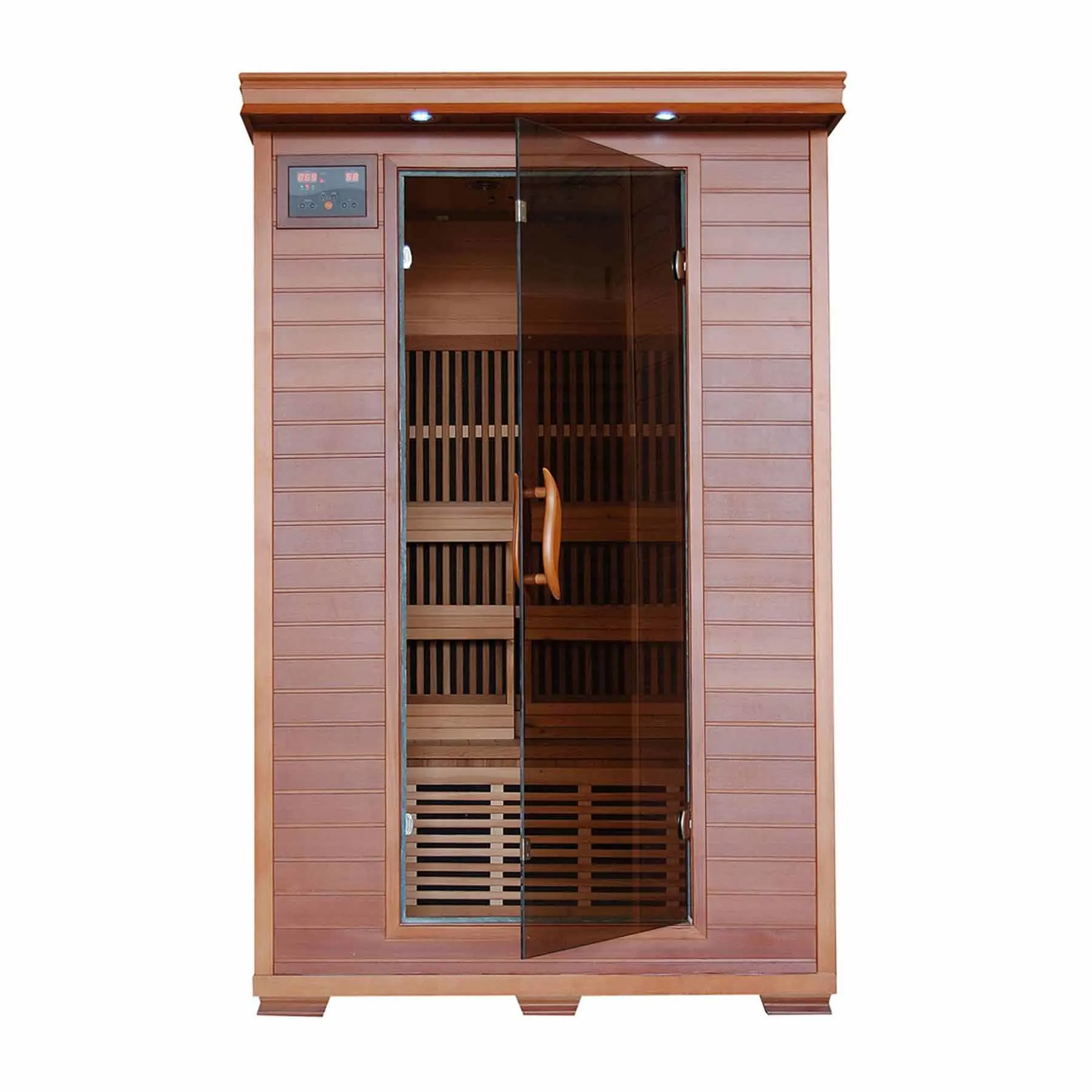 HeatWave Yukon 2 Person 6 Carbon Indoor Ultra Low-EMF Infrared Sauna - image 1