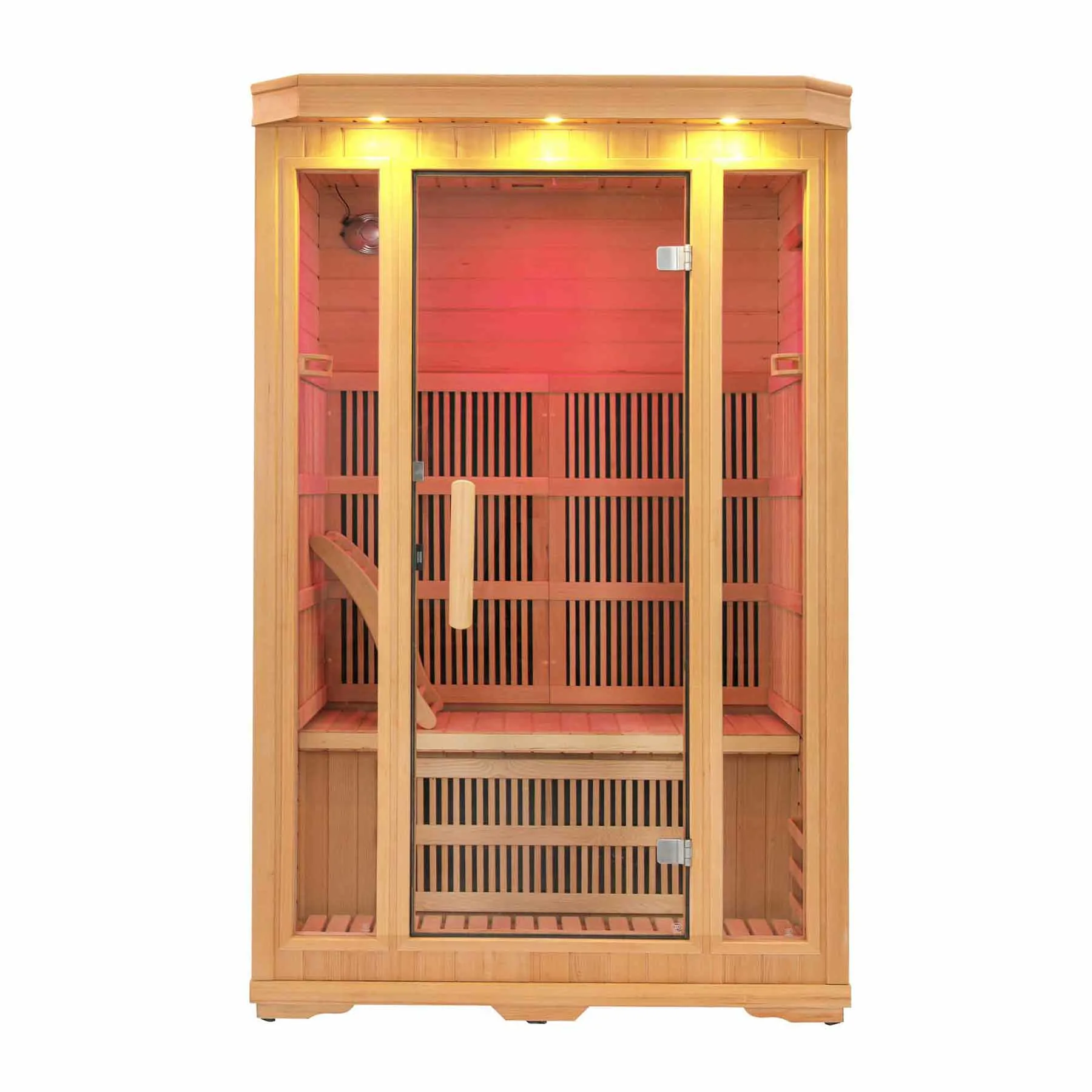 HeatWave 2 Person 6 Carbon Hemlock Indoor Infrared Sauna - image 1