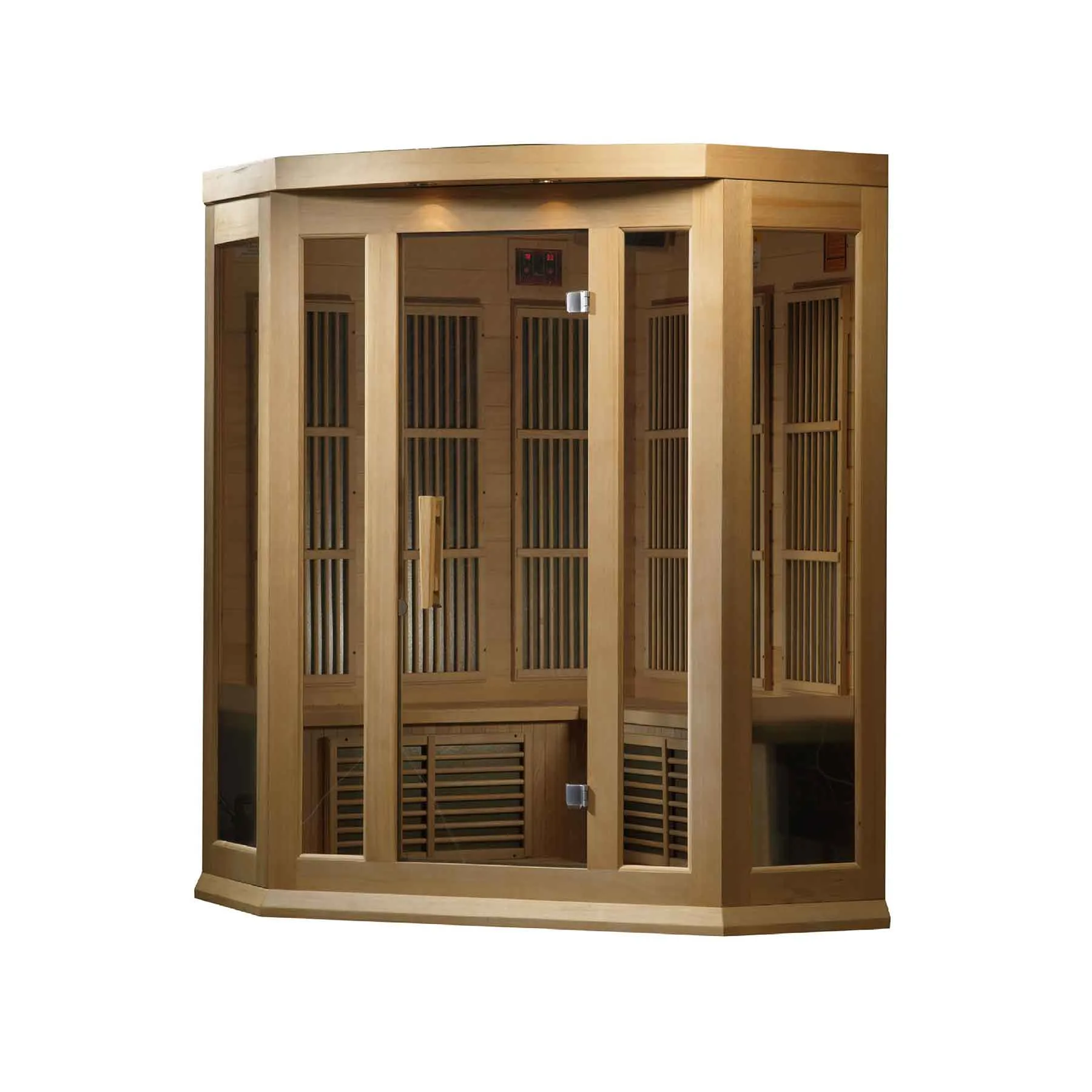 Maxxus 3 Person 9 Panels Low EMF Corner Indoor FAR Infrared Sauna - image 1