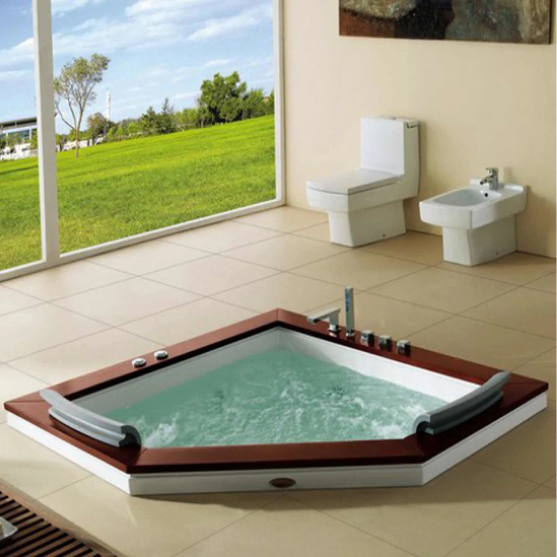 Mesa Twilight 2 Person 22 Jetted Drop In Whirlpool Bathtub - image 1
