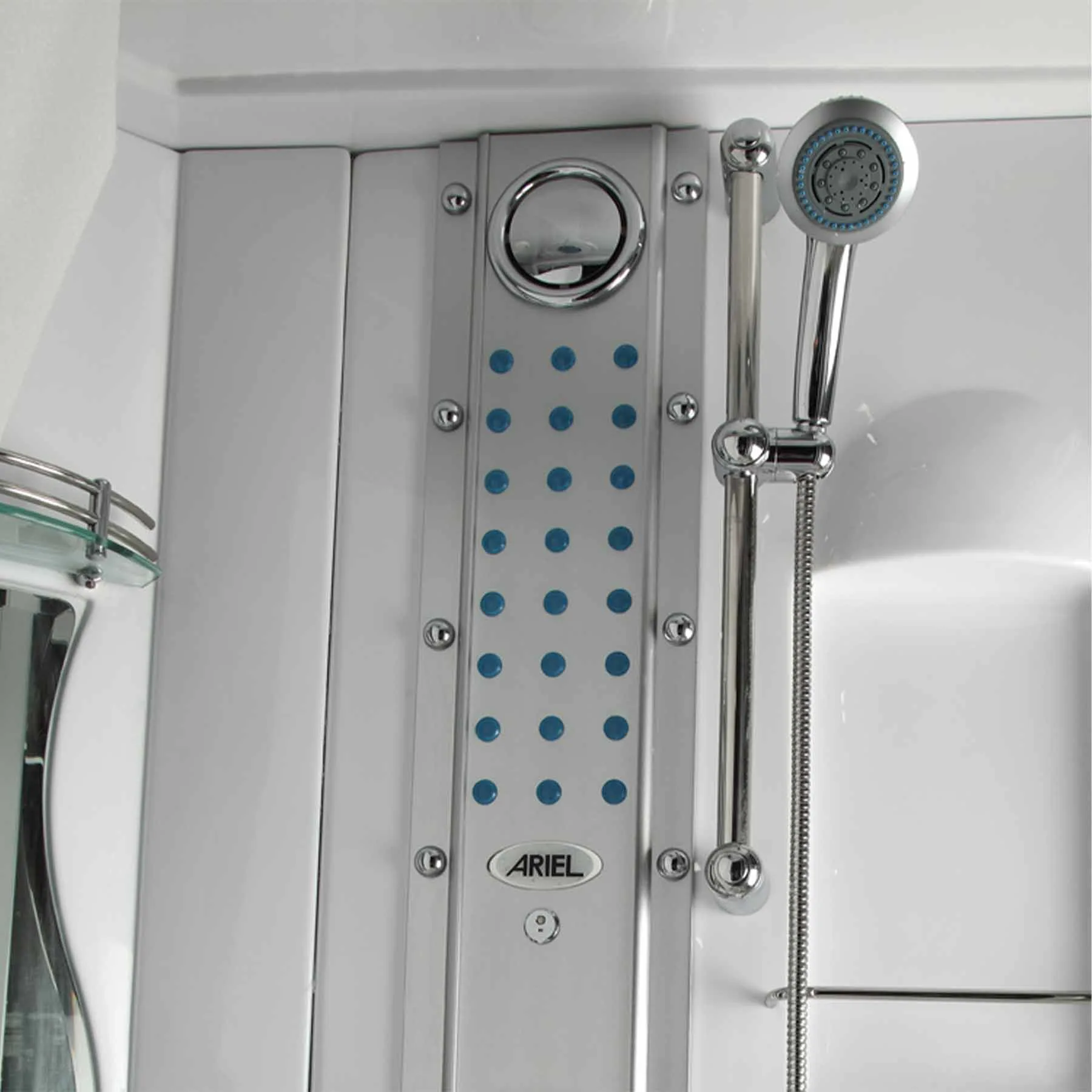 Mesa WS-609P 48L x 48W x 85H 1 Person Jetted Tub Steam Shower - image 3