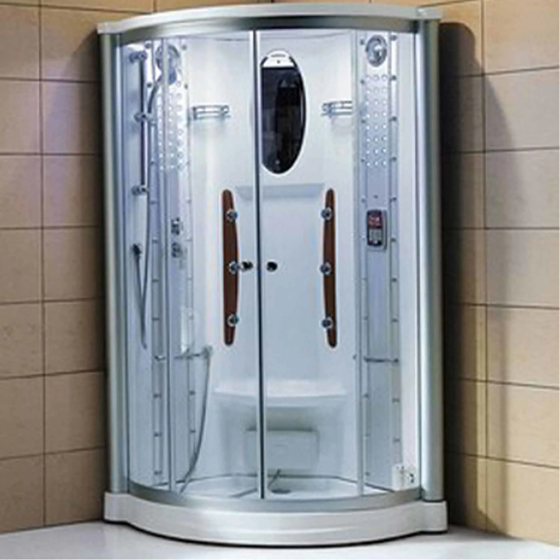 Mesa WS-801A 42L x 42W x 85H 1 Person Walk In Steam Shower - image 1