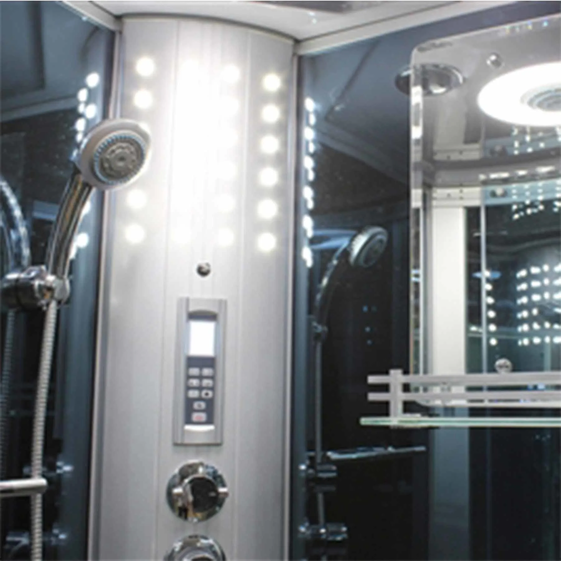 Mesa WS-801L 42L x 42W x 85H 1 Person Walk In Steam Shower - image 3
