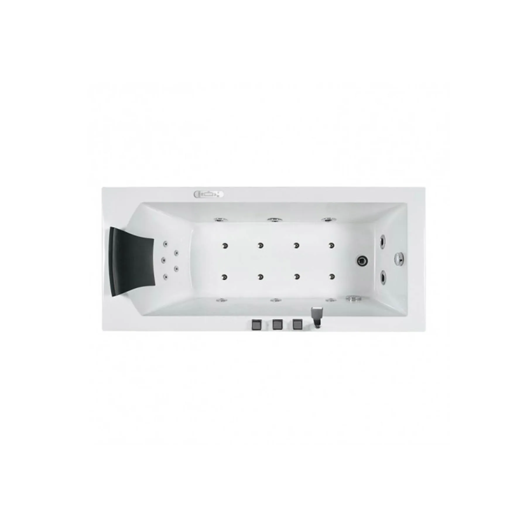 Platinum Elegant 154 70L x 32W x 25H 1 Person Whirlpool Bathtub - image 2